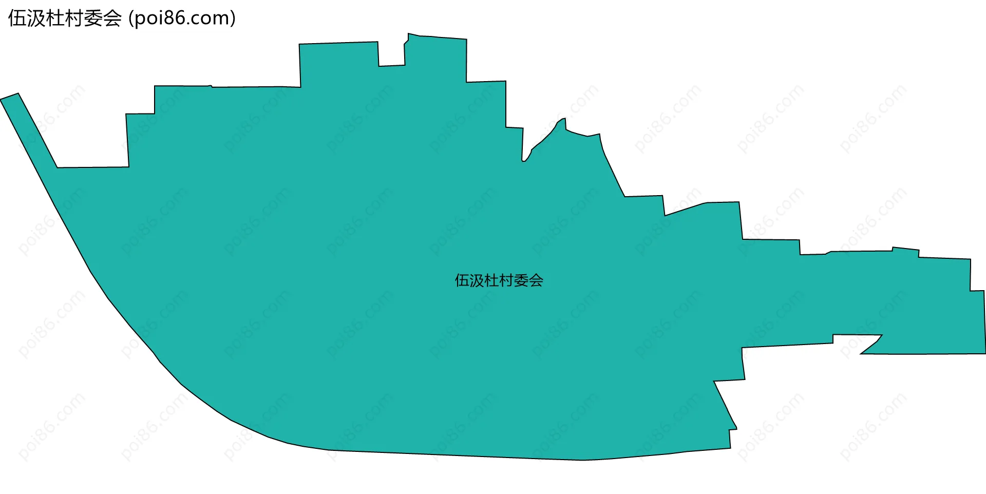 伍汲杜村委会边界地图