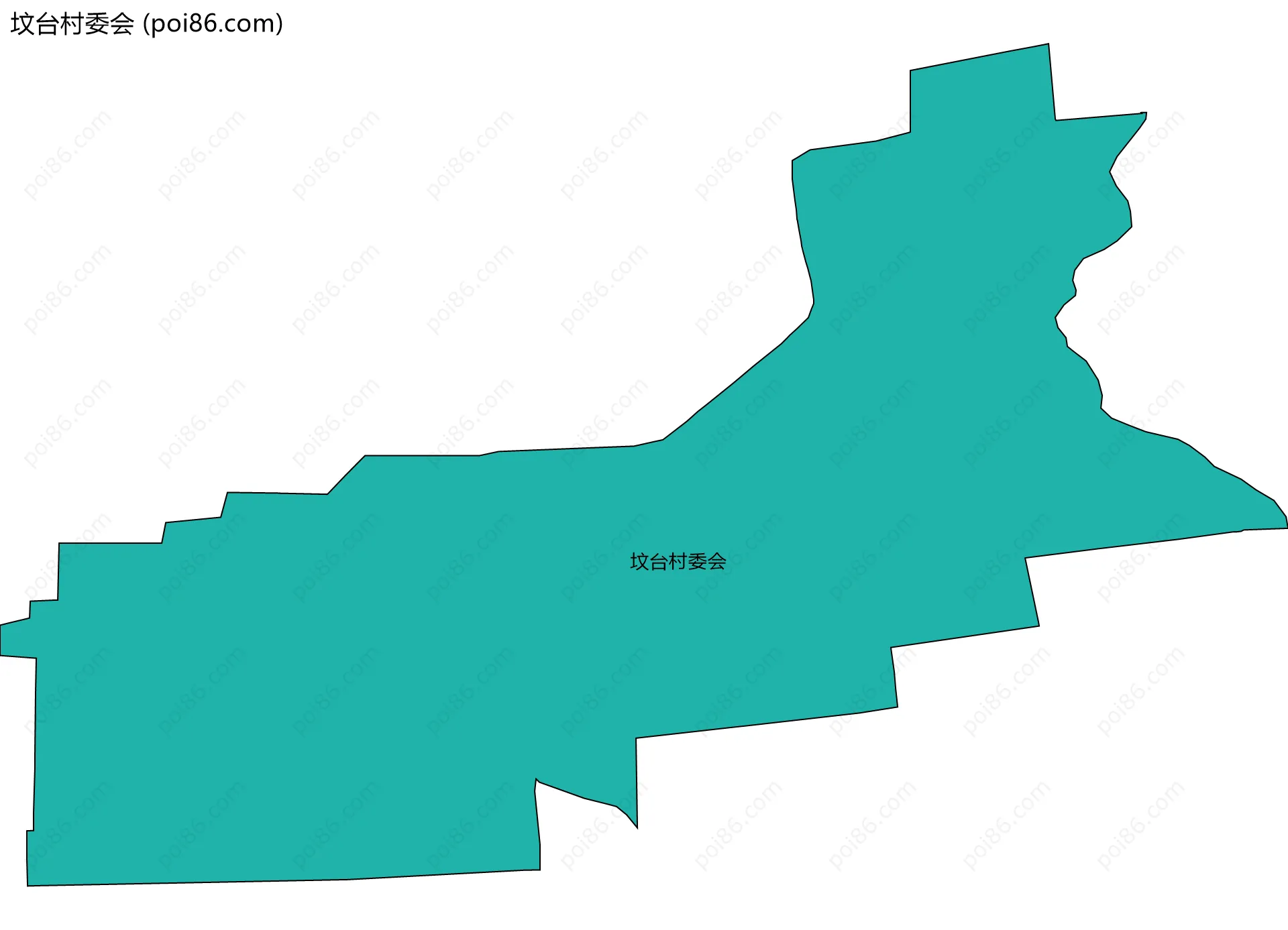 坟台村委会边界地图