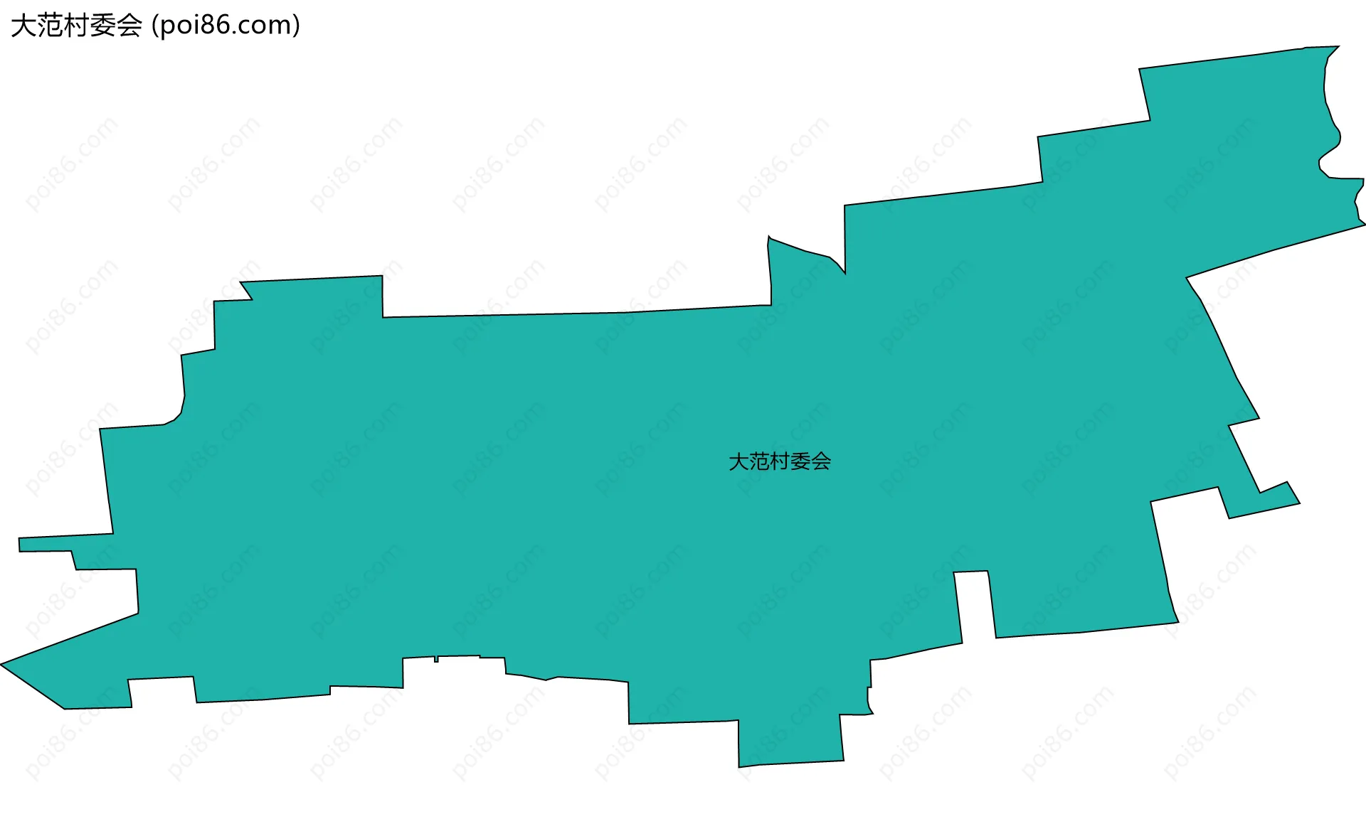 大范村委会边界地图