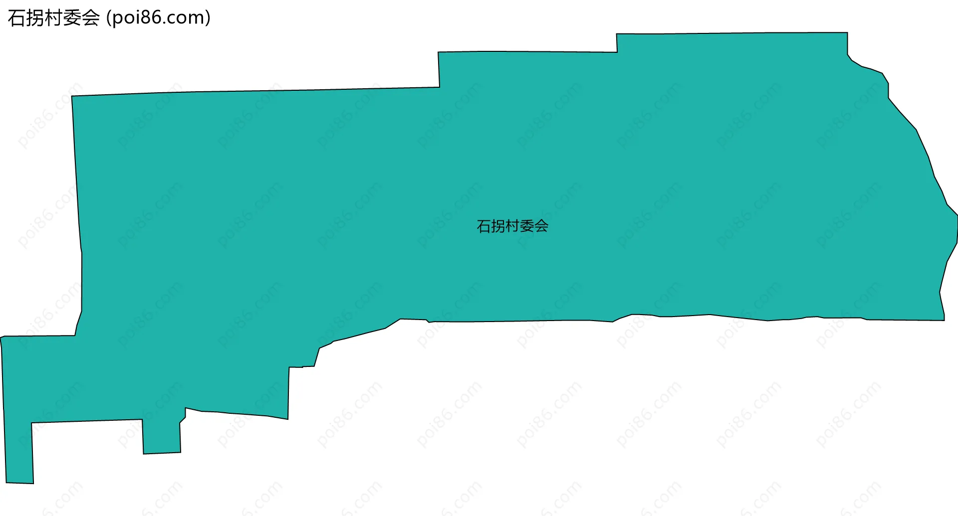 石拐村委会边界地图