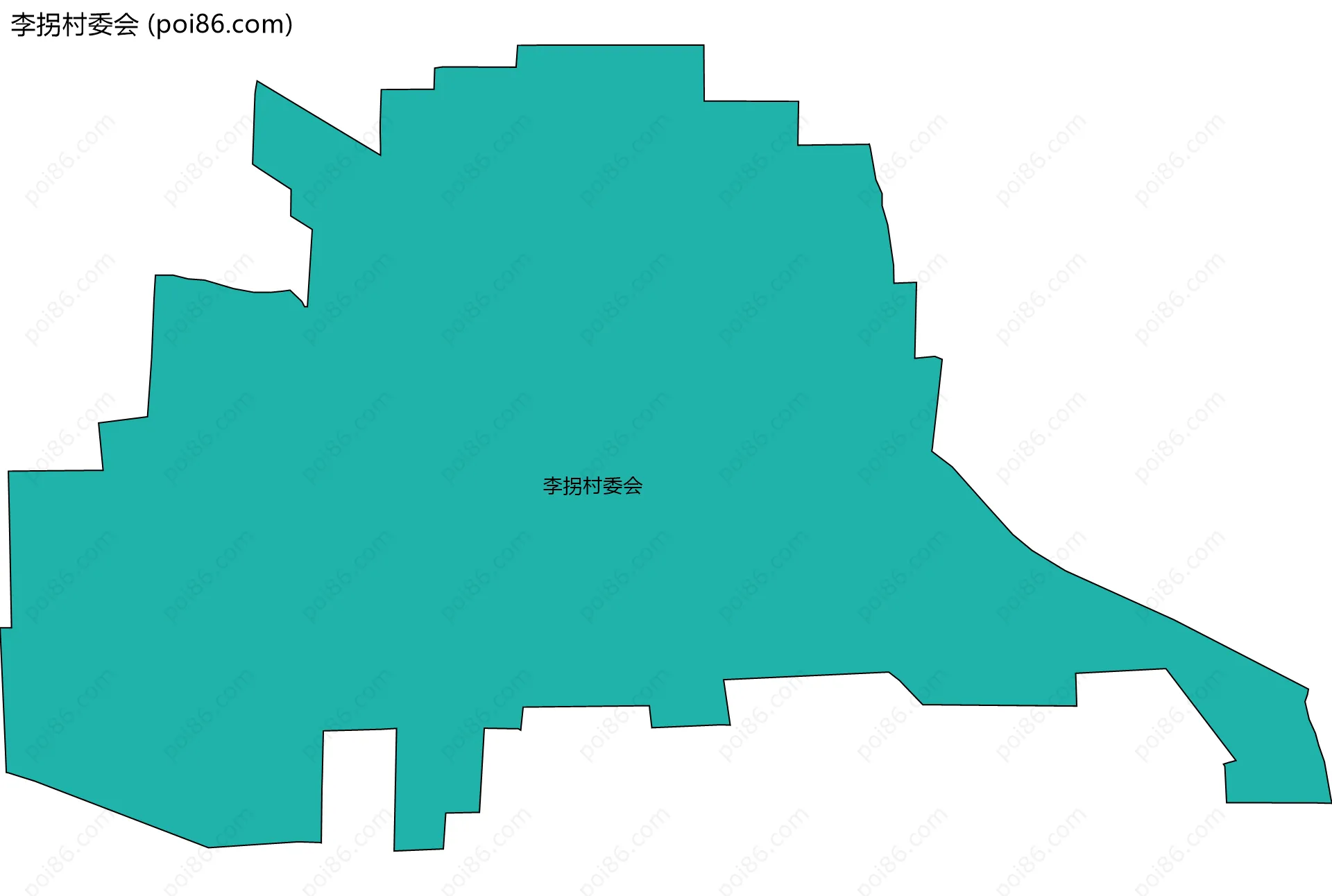 李拐村委会边界地图