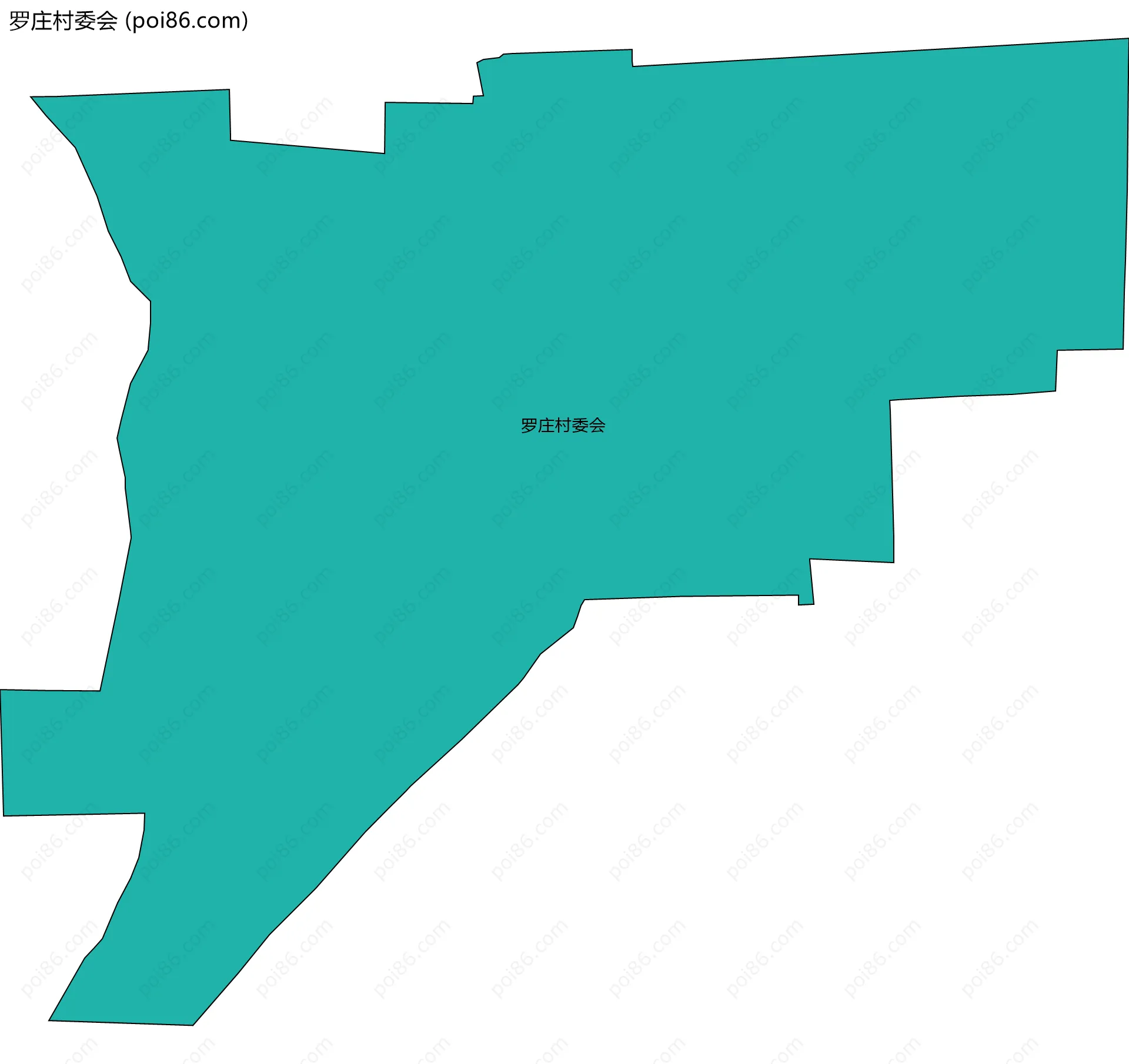罗庄村委会边界地图