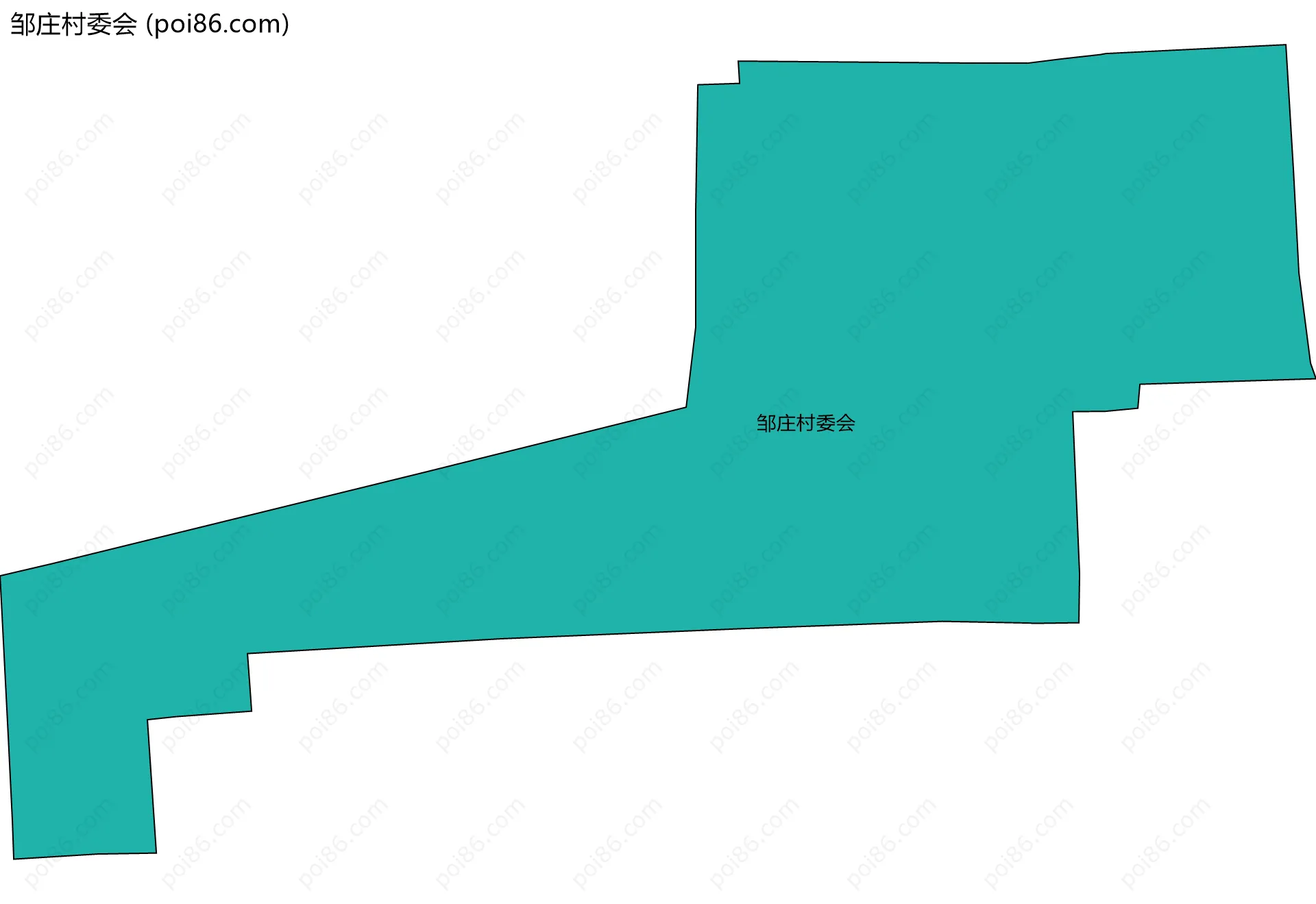 邹庄村委会边界地图
