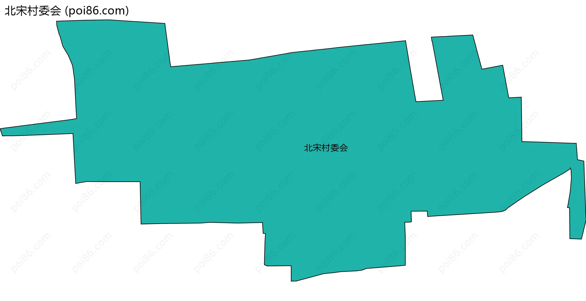 北宋村委会边界地图