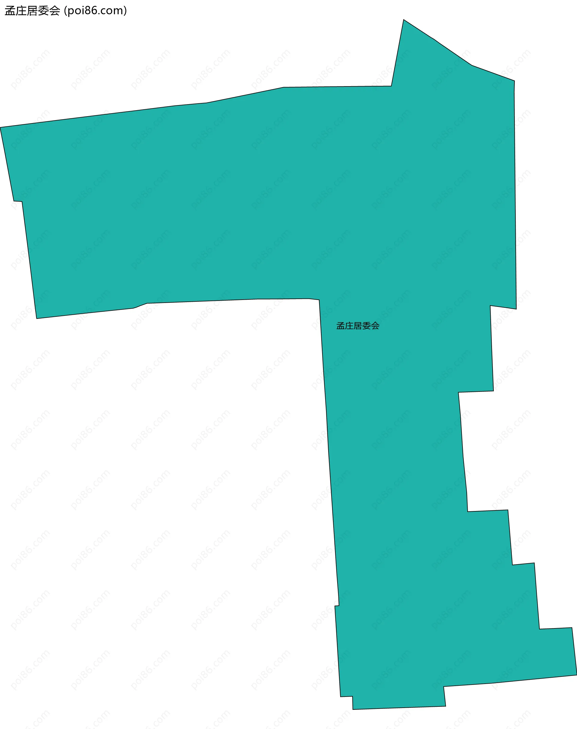 孟庄居委会边界地图