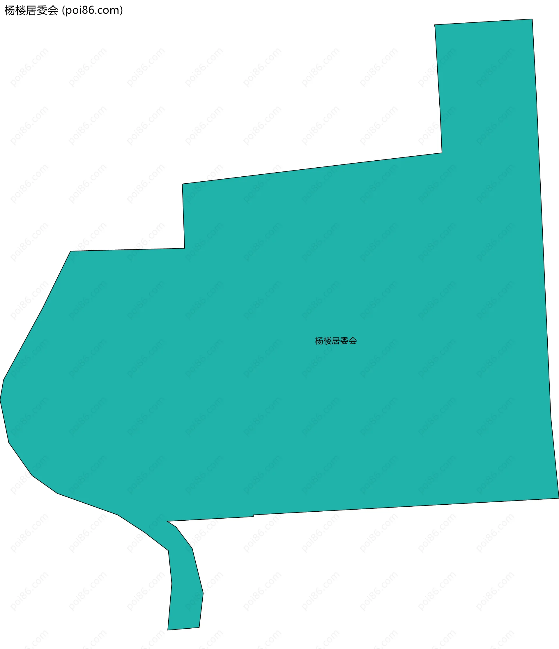 杨楼居委会边界地图