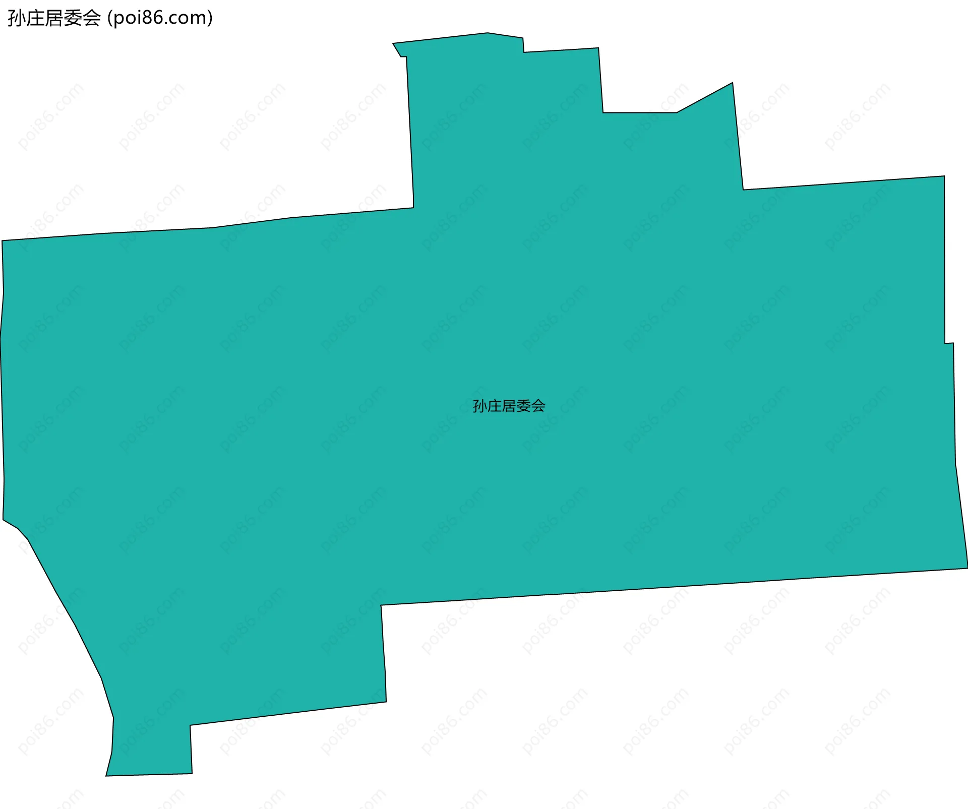 孙庄居委会边界地图