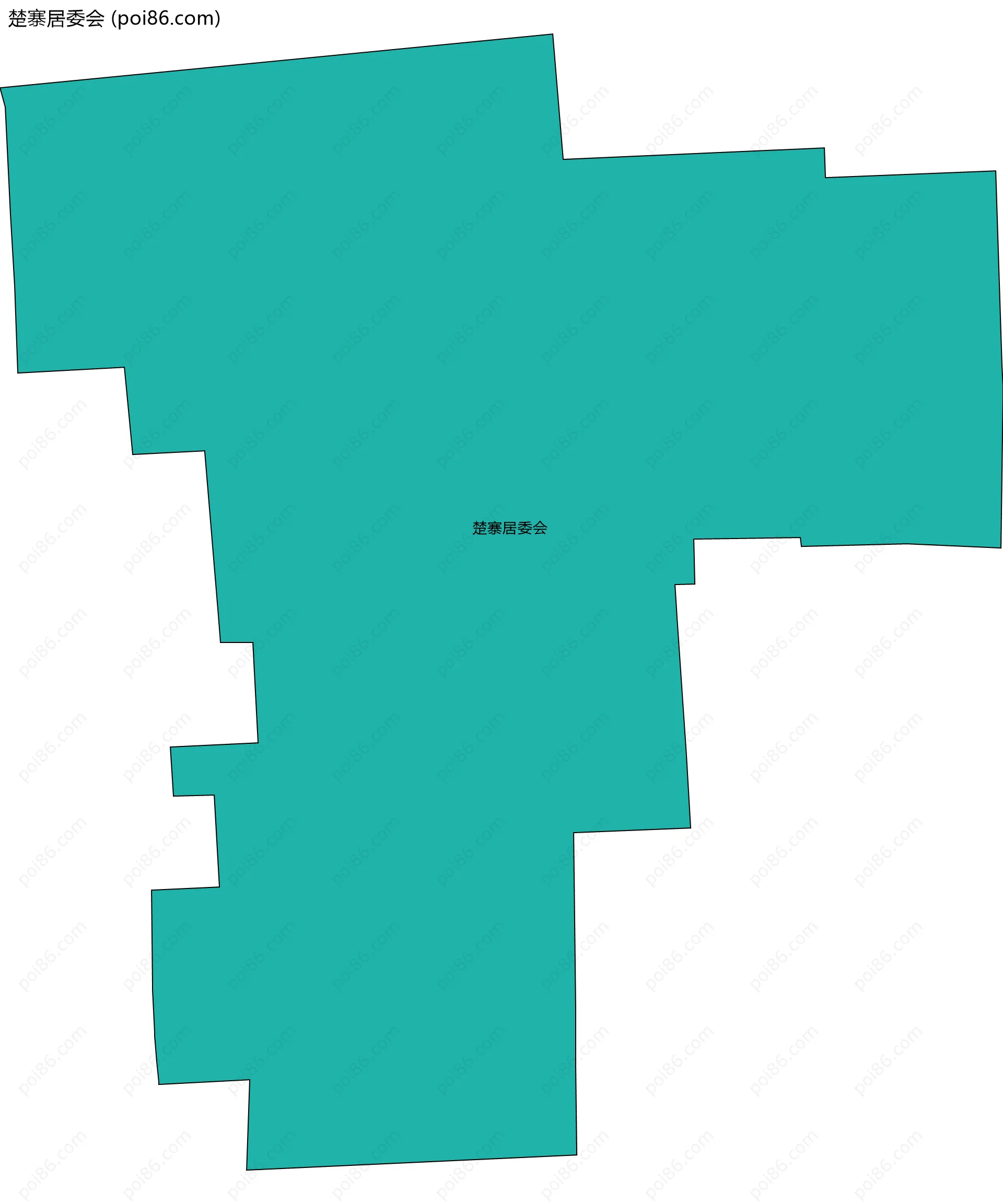 楚寨居委会边界地图