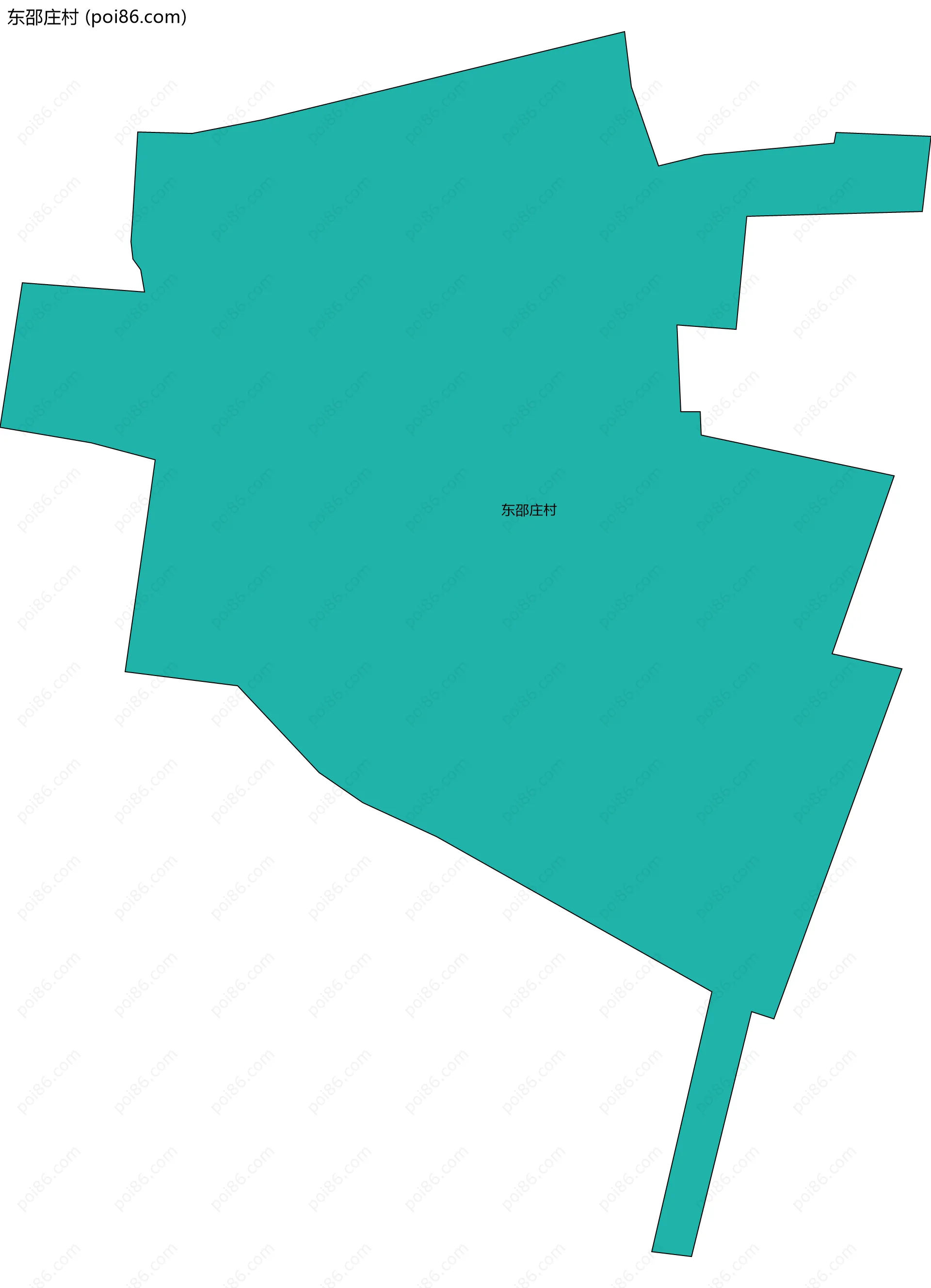 东邵庄村边界地图