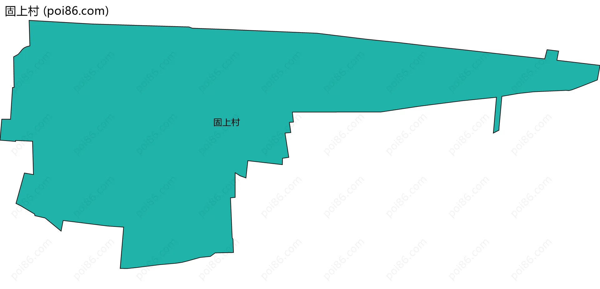 固上村边界地图