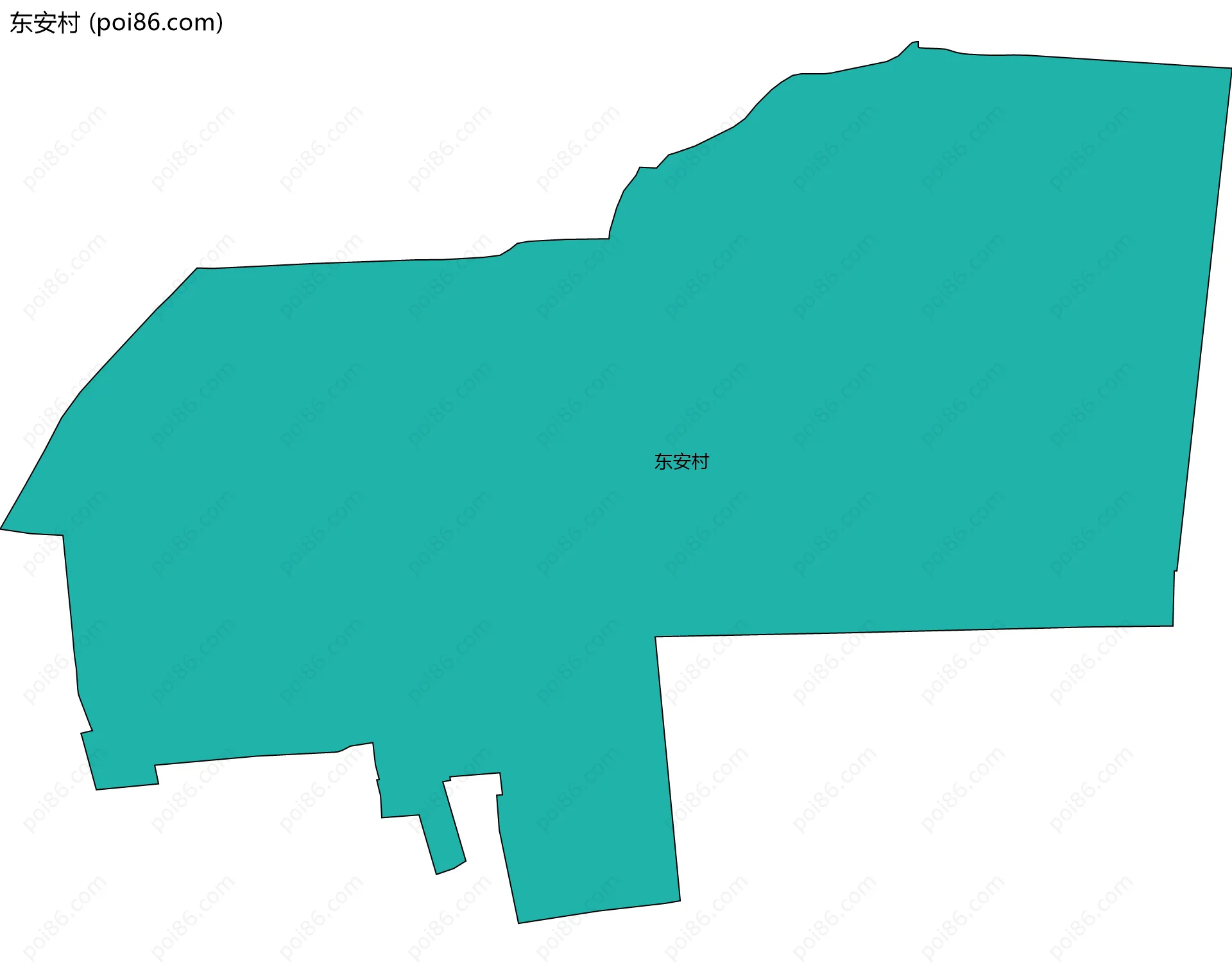 东安村边界地图