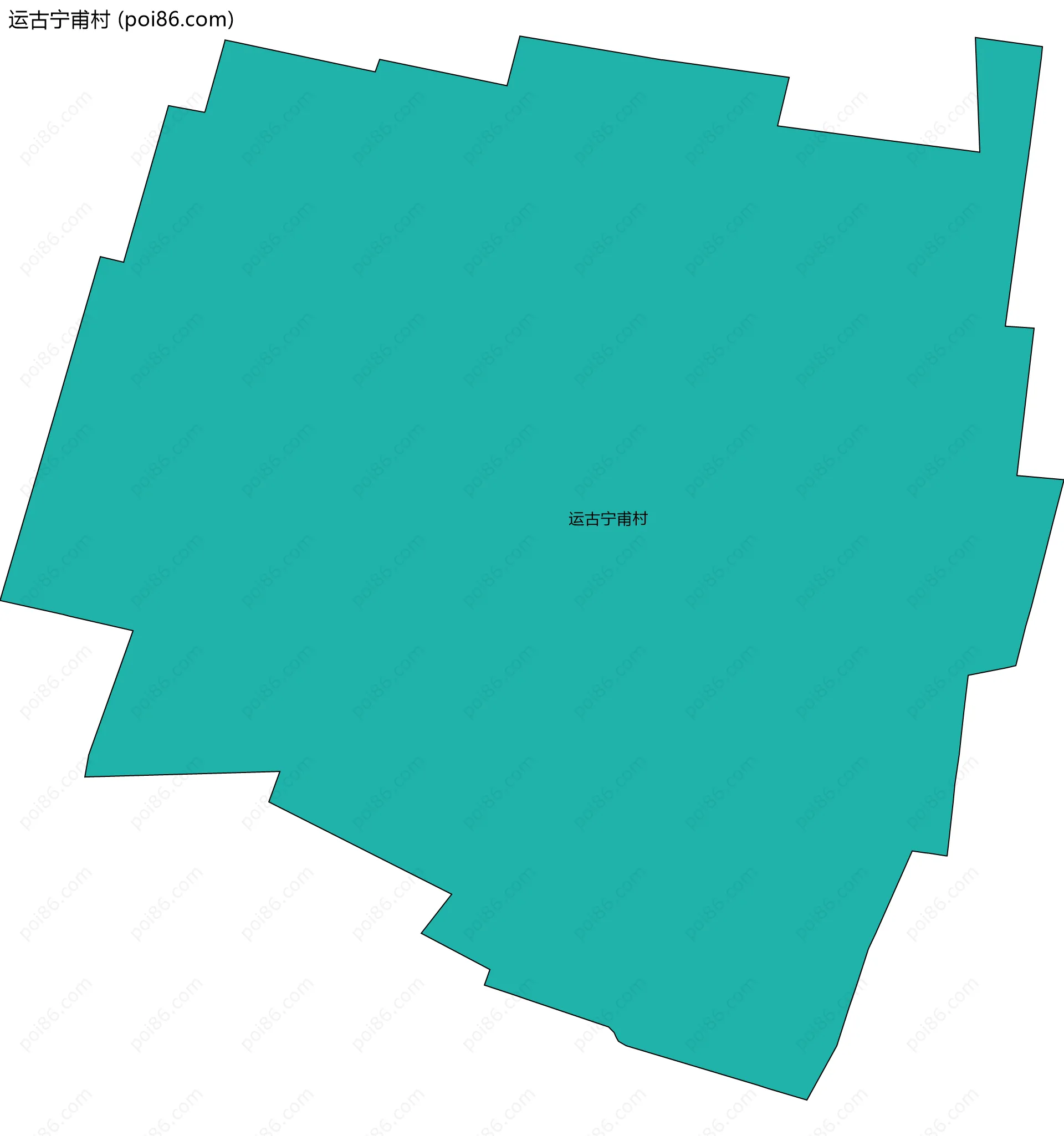 运古宁甫村边界地图