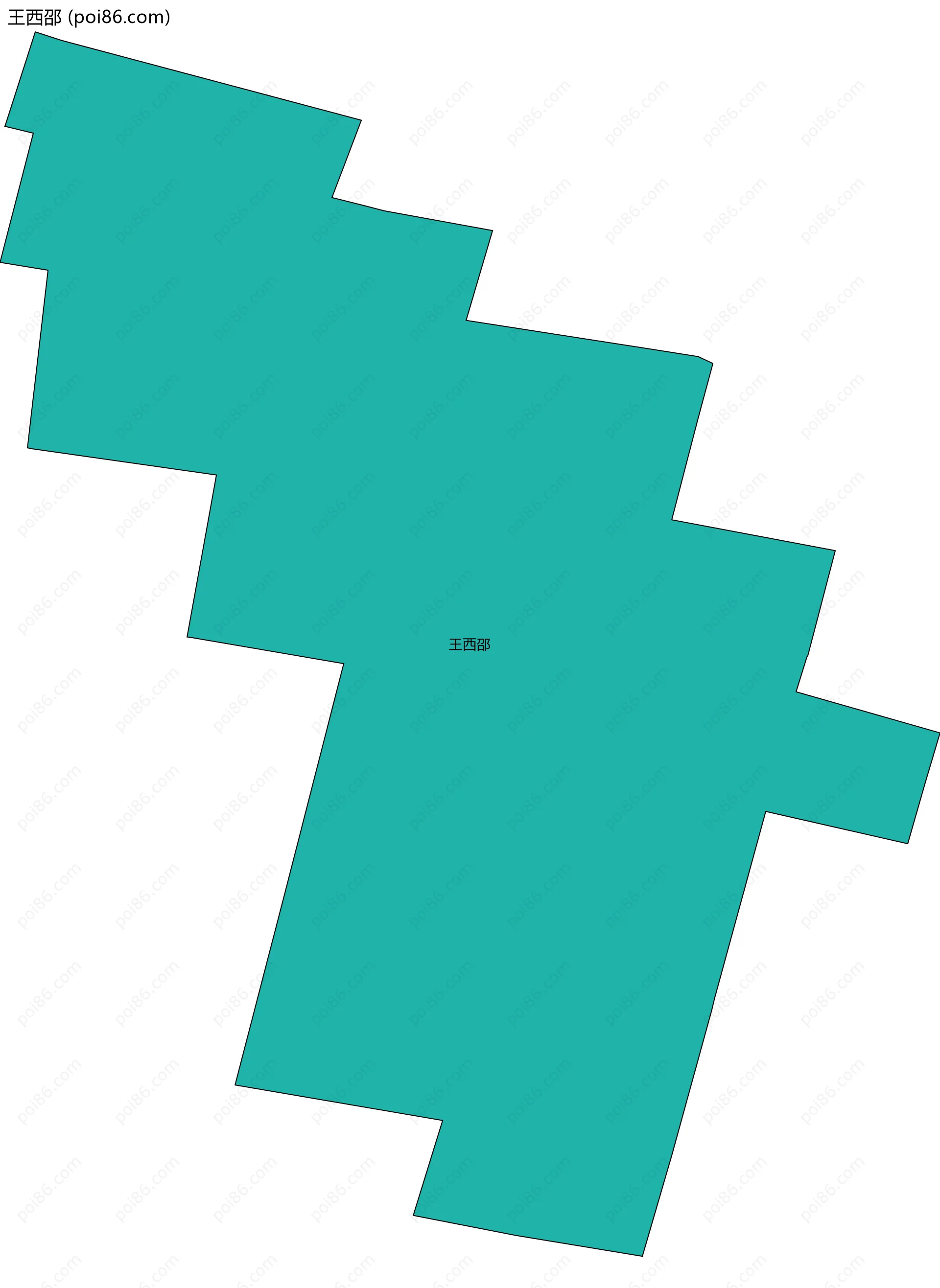 王西邵边界地图