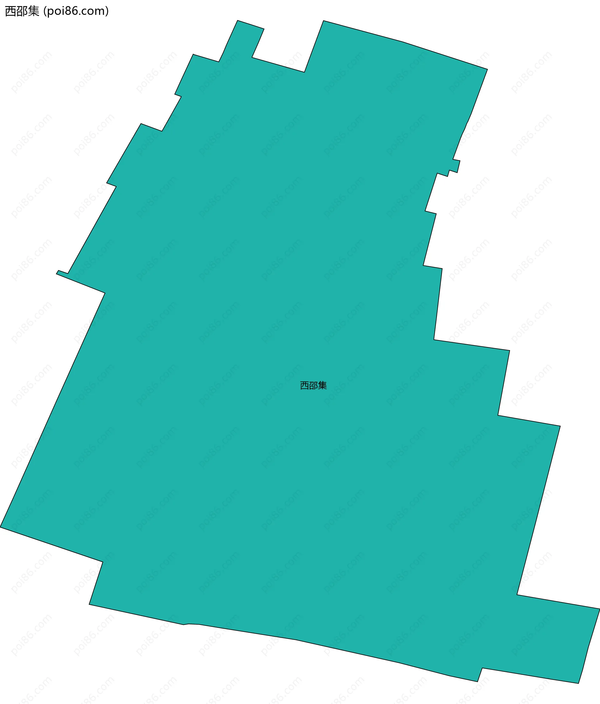 西邵集边界地图