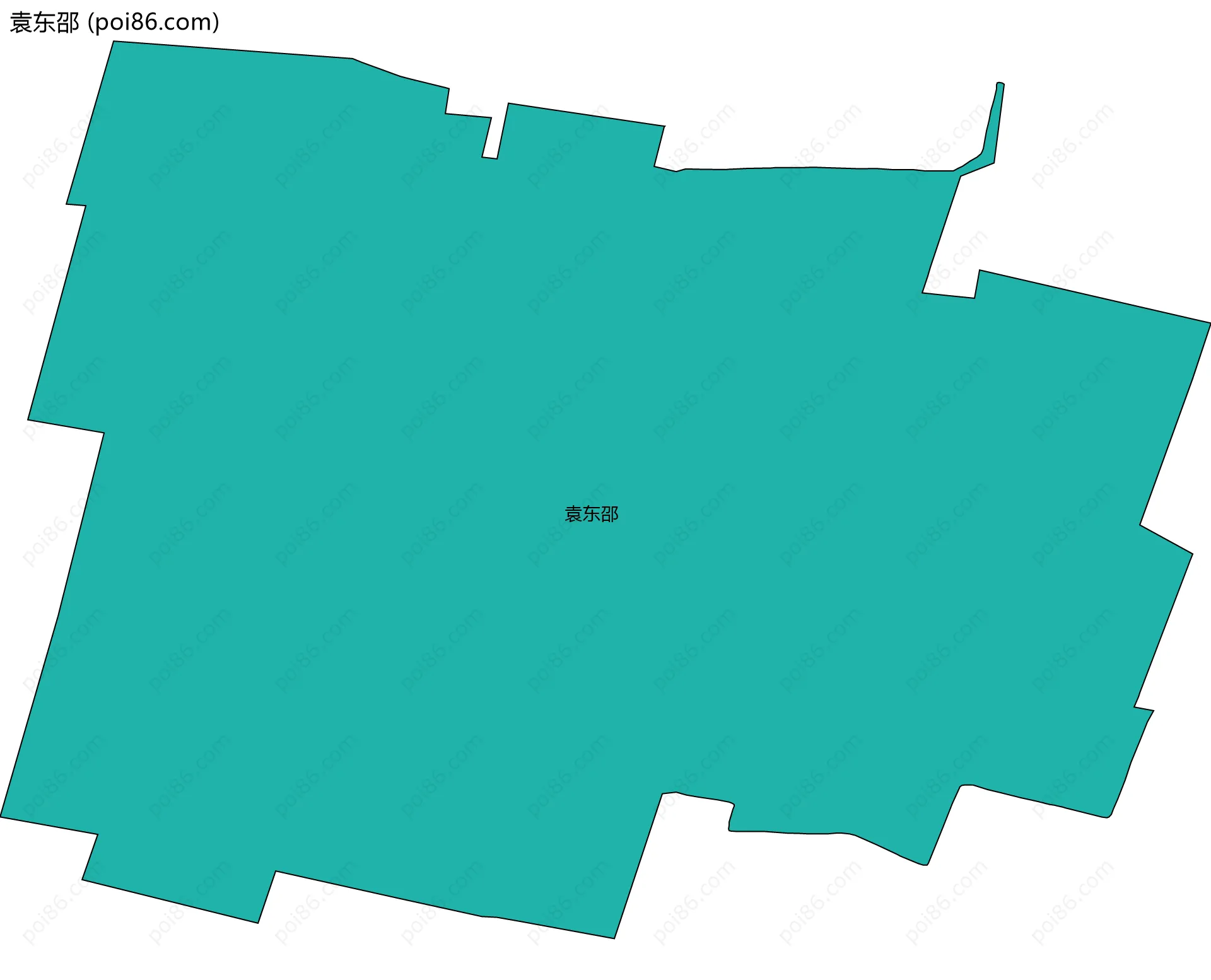 袁东邵边界地图