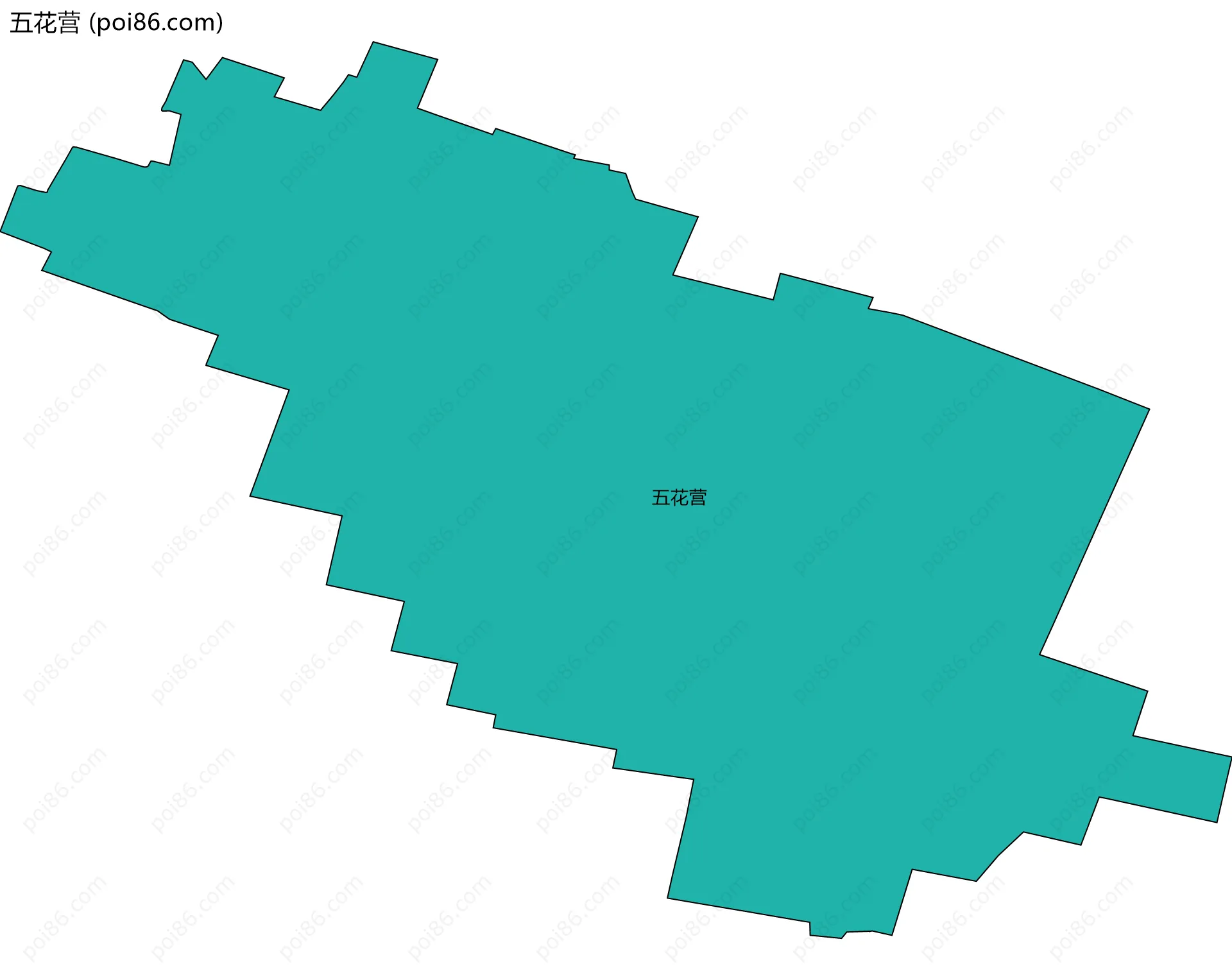 五花营边界地图