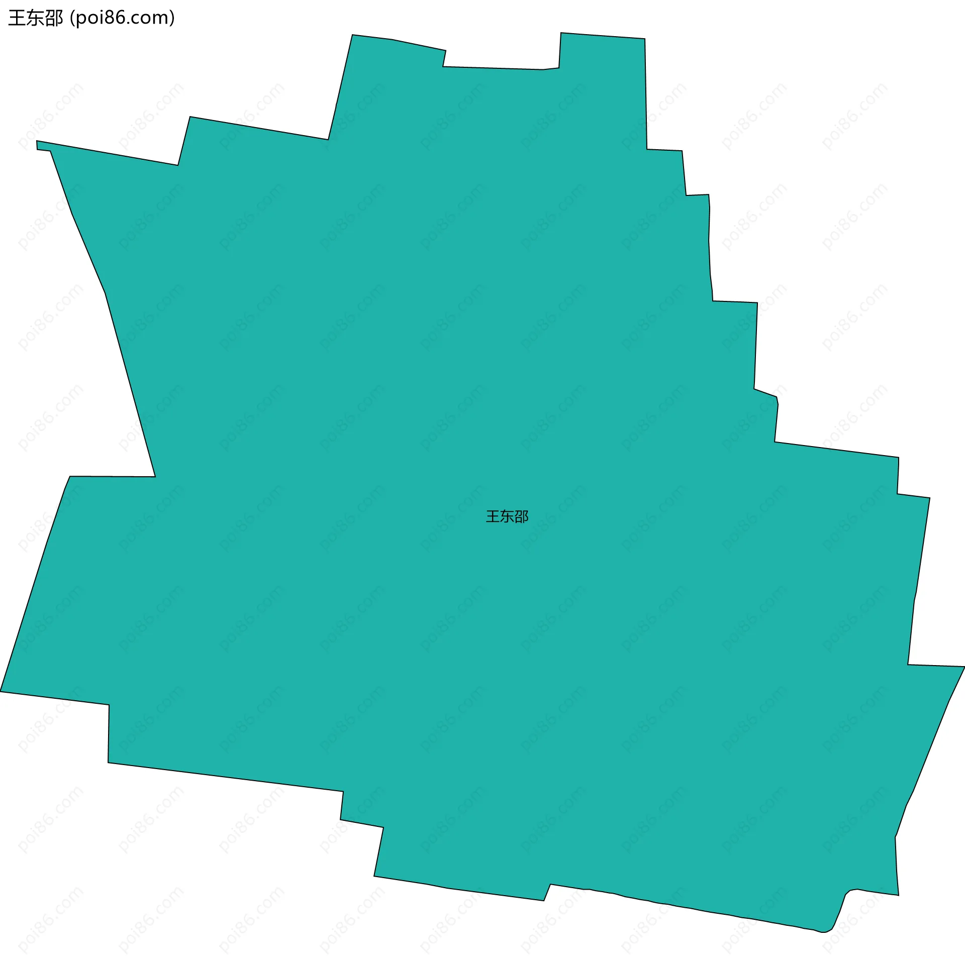 王东邵边界地图