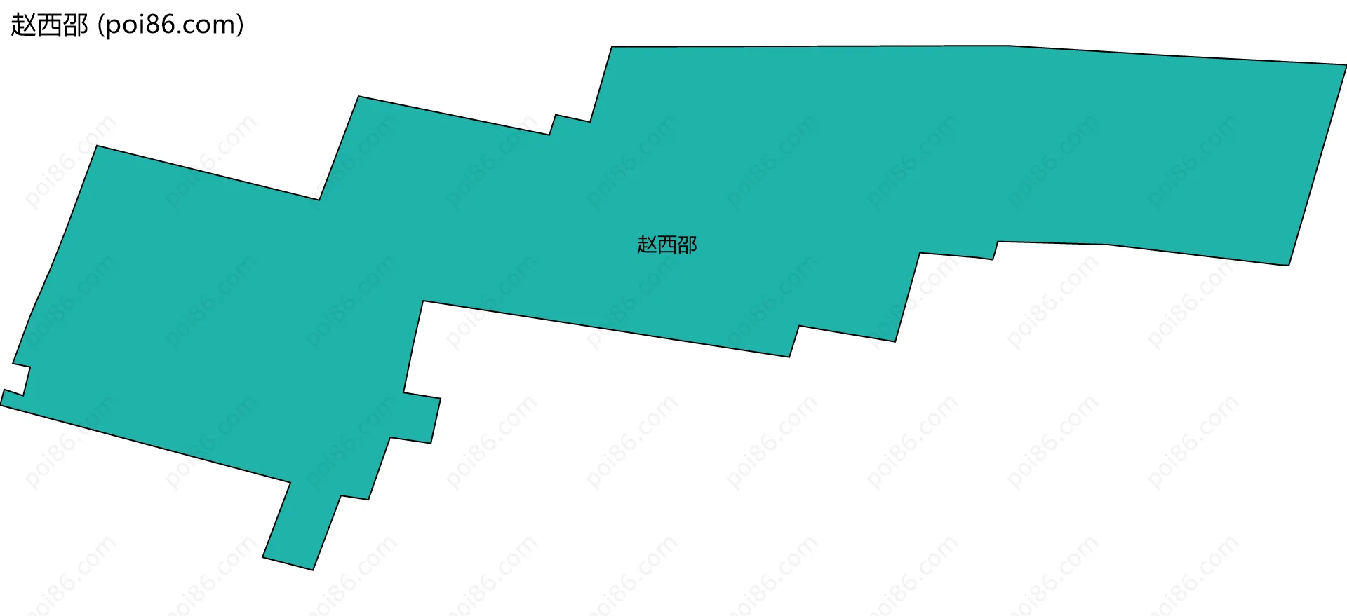 赵西邵边界地图