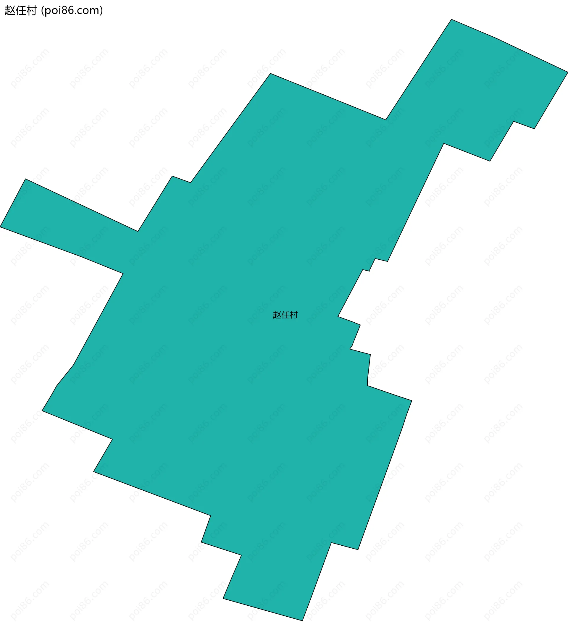 赵任村边界地图