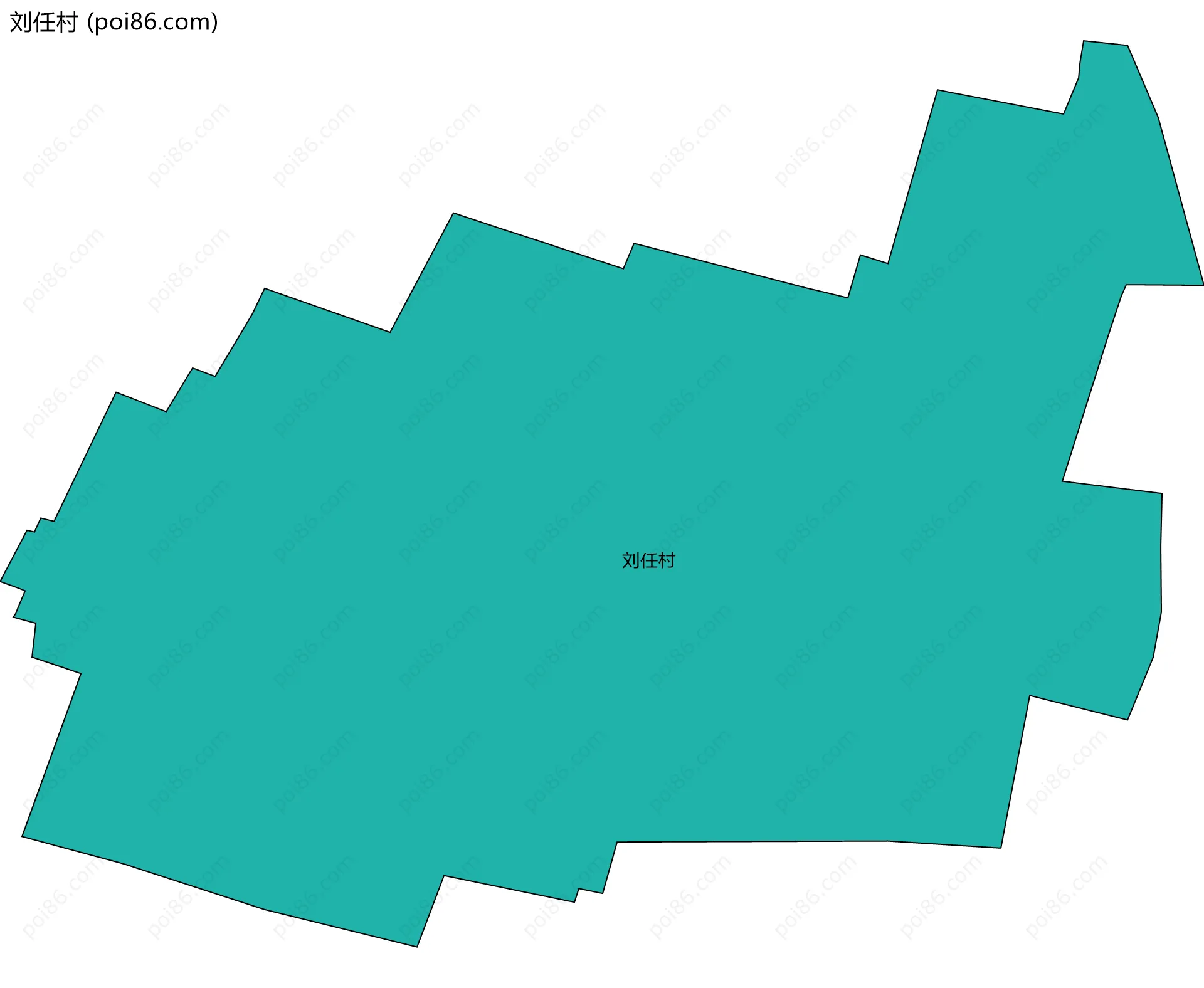 刘任村边界地图