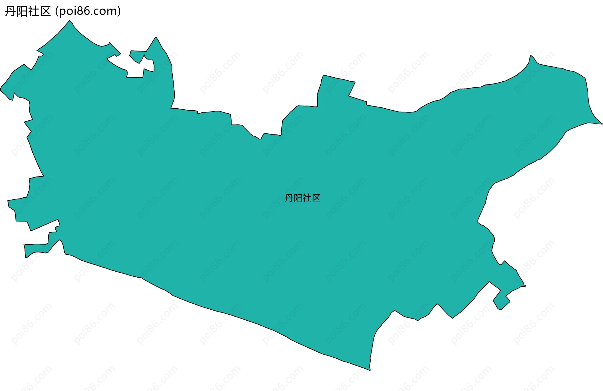 丹阳社区边界地图