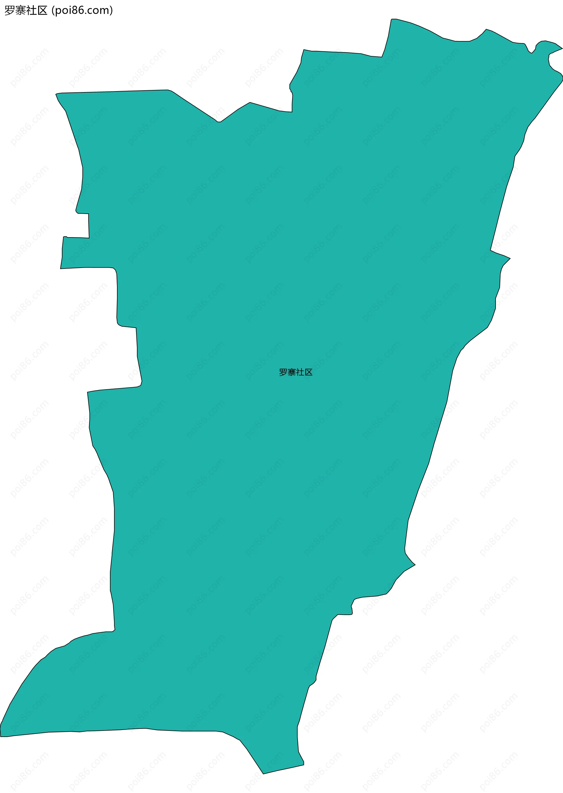 罗寨社区边界地图