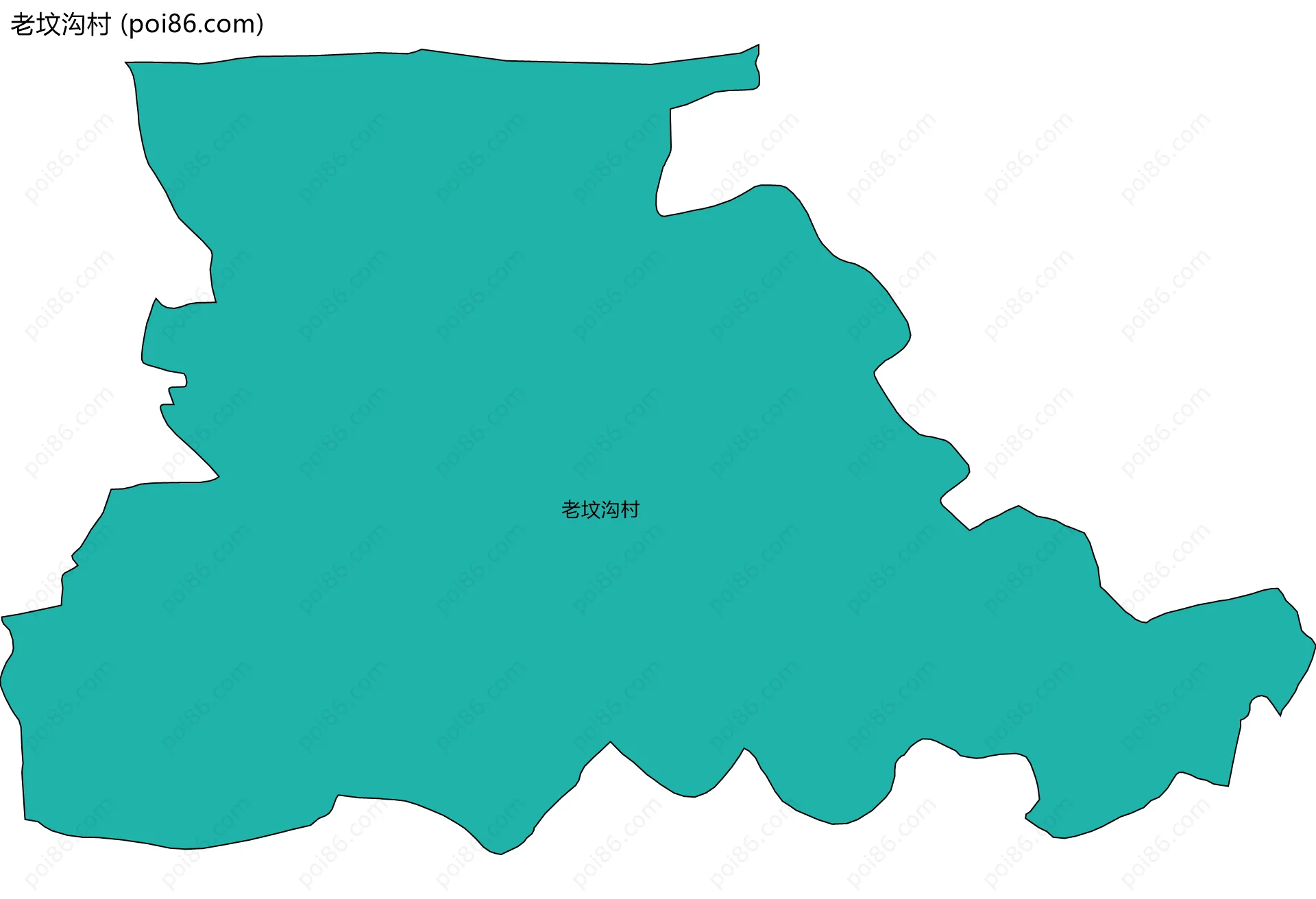 老坟沟村边界地图