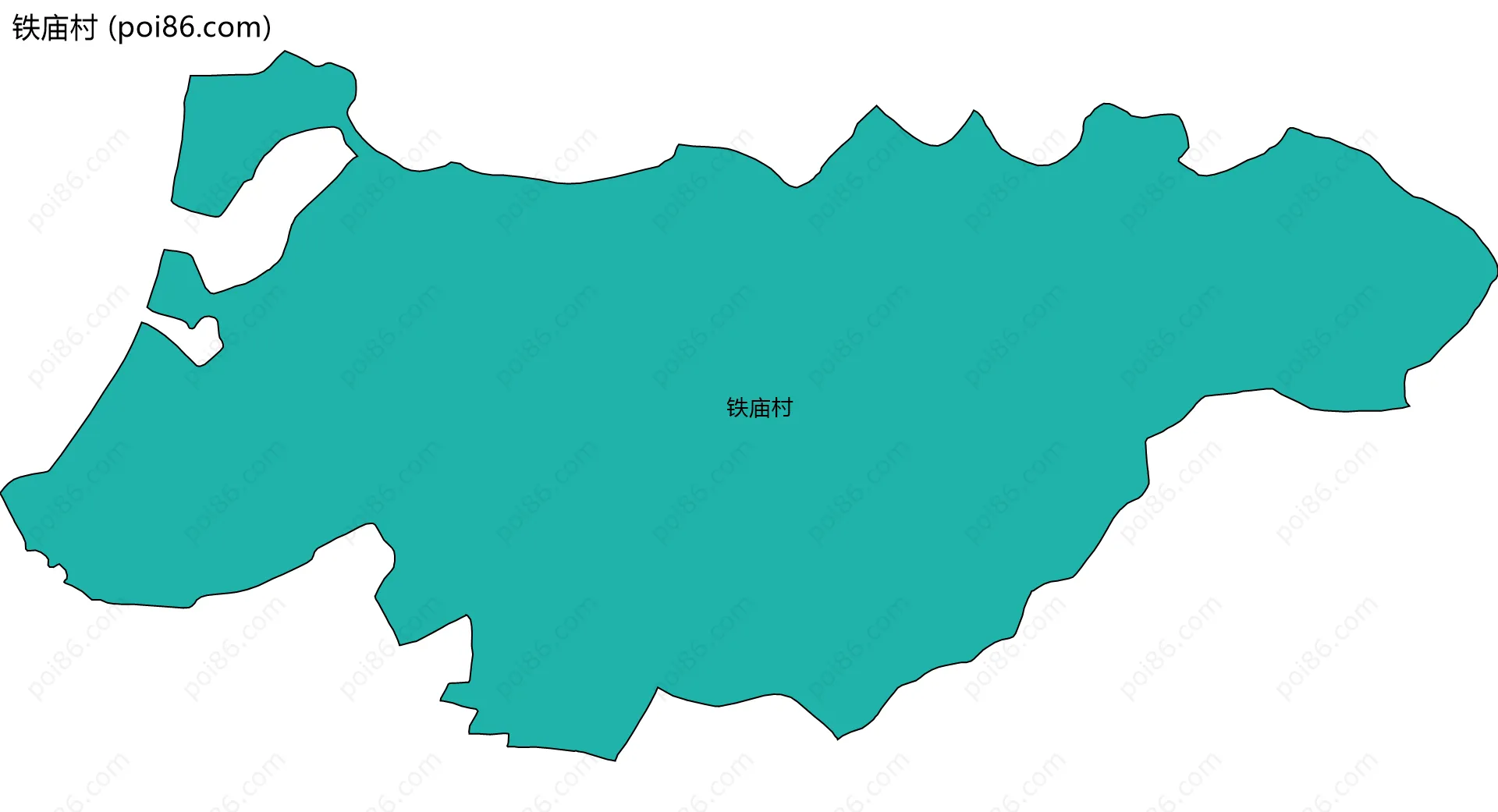 铁庙村边界地图