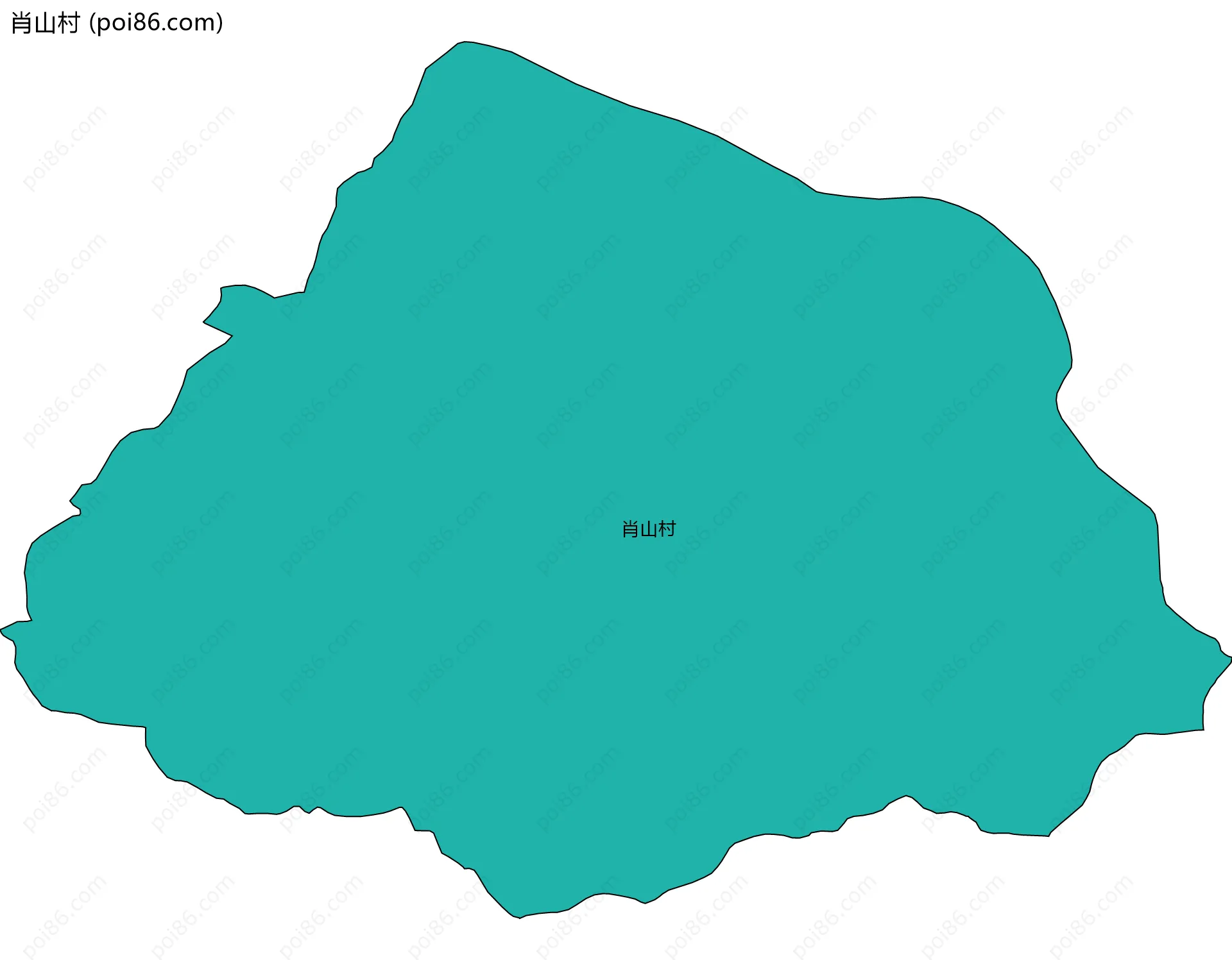 肖山村边界地图