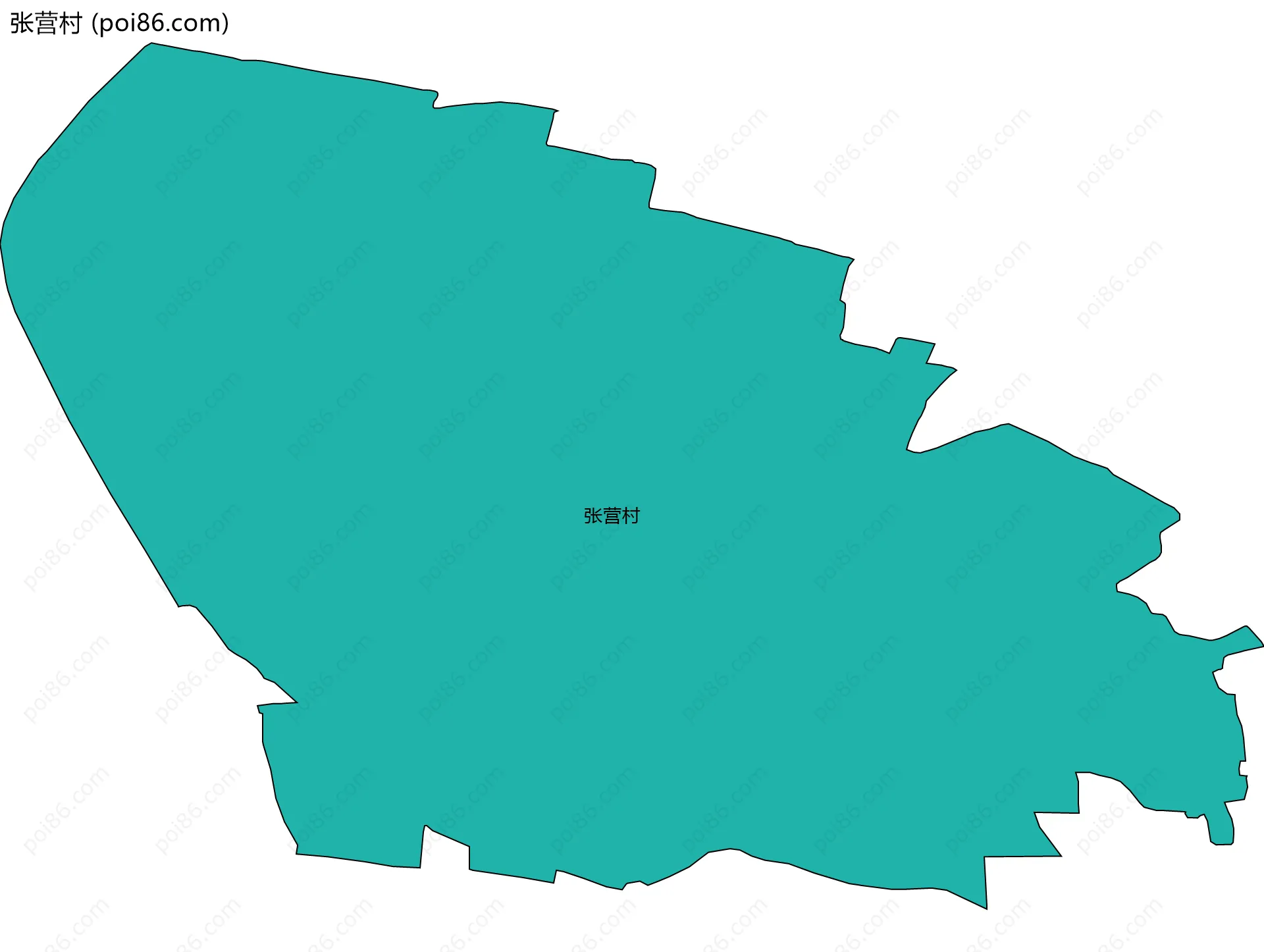 张营村边界地图
