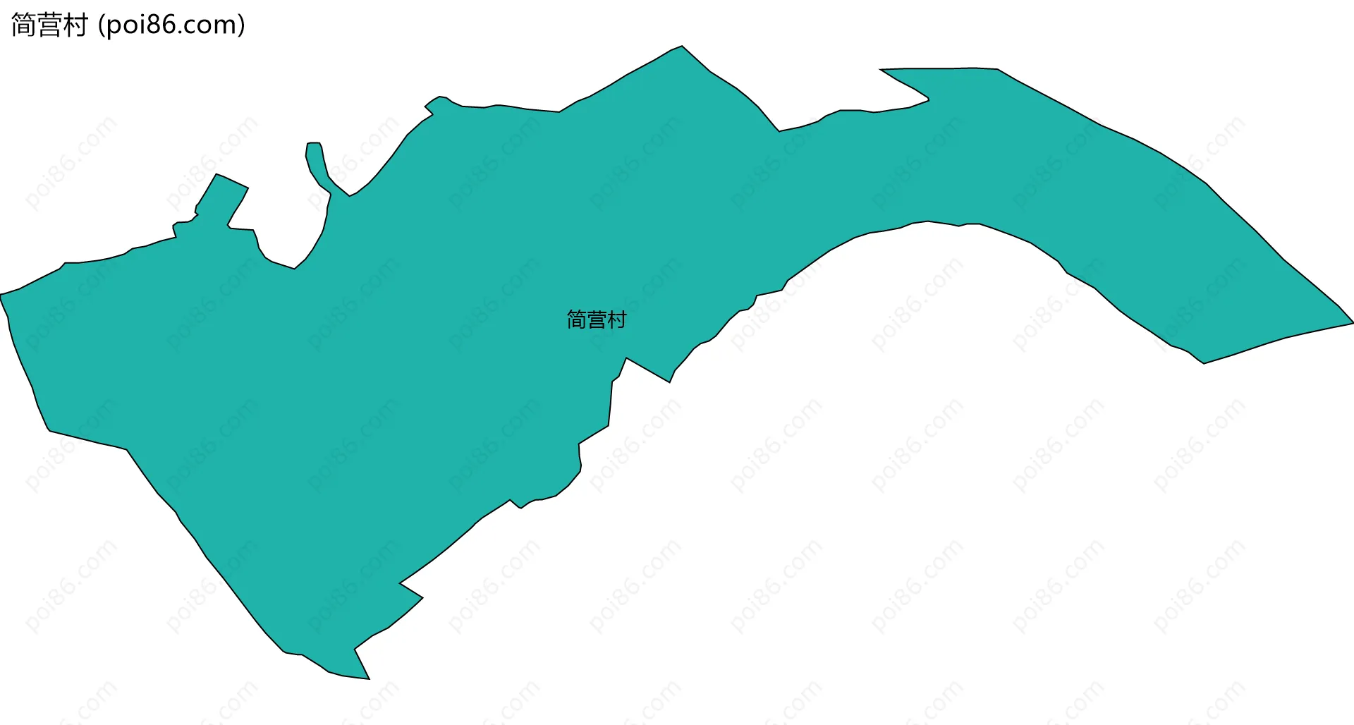 简营村边界地图