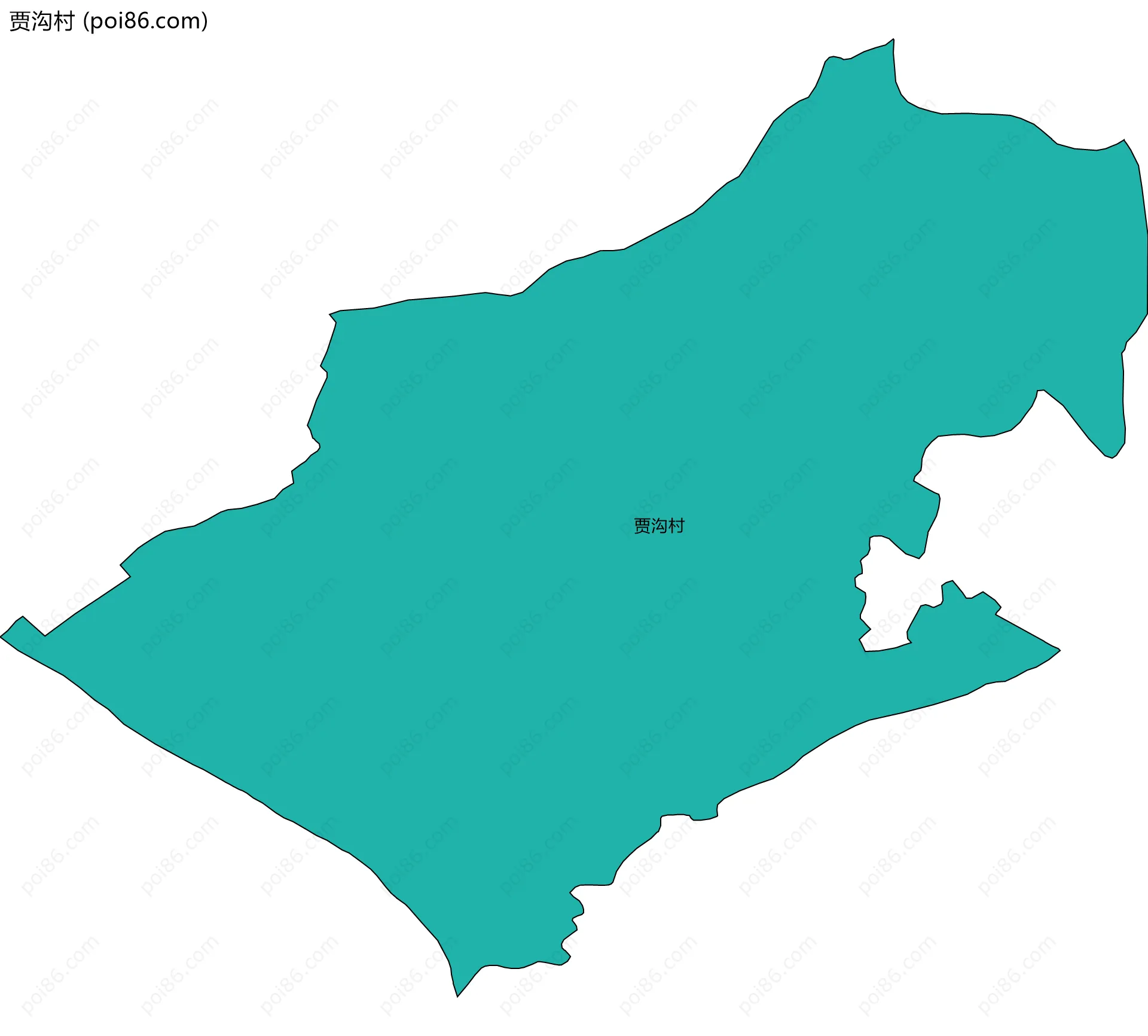 贾沟村边界地图