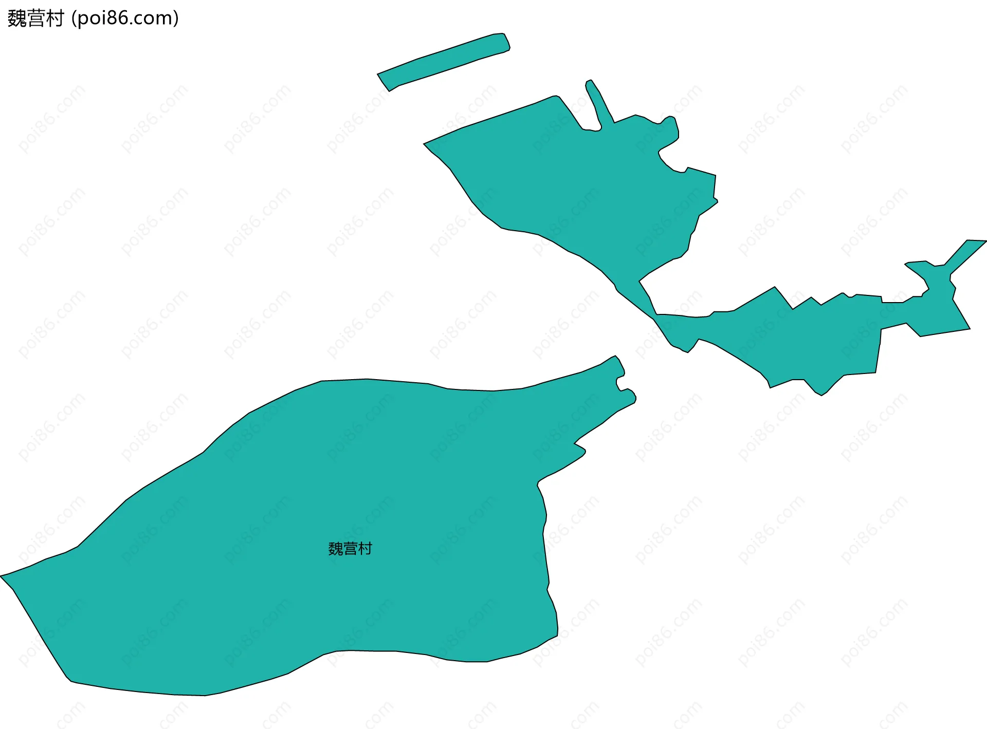 魏营村边界地图
