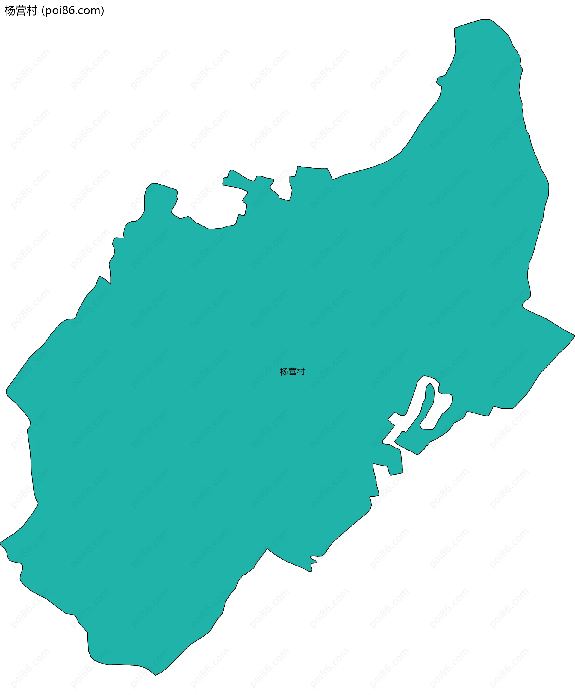 杨营村边界地图