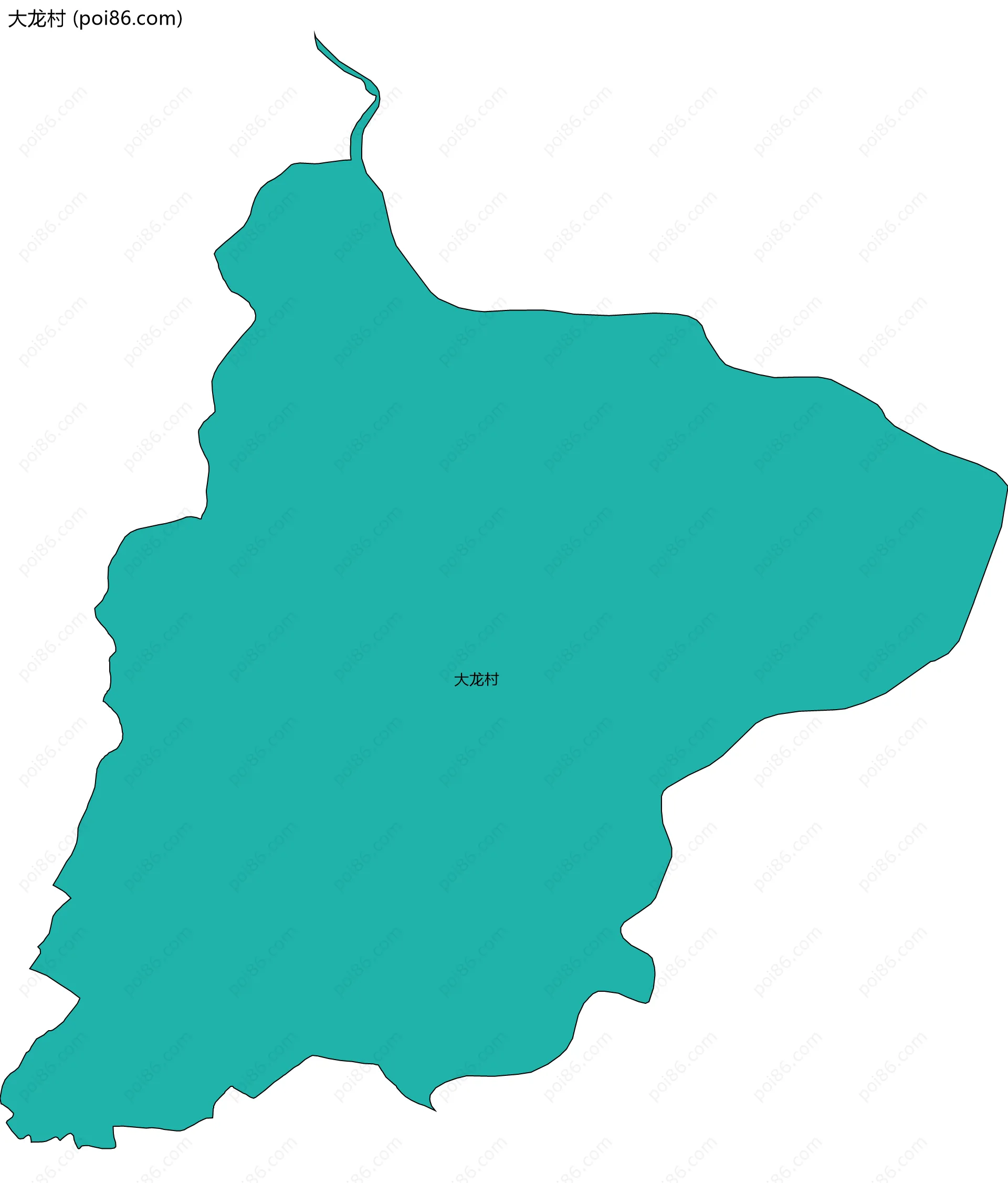 大龙村边界地图