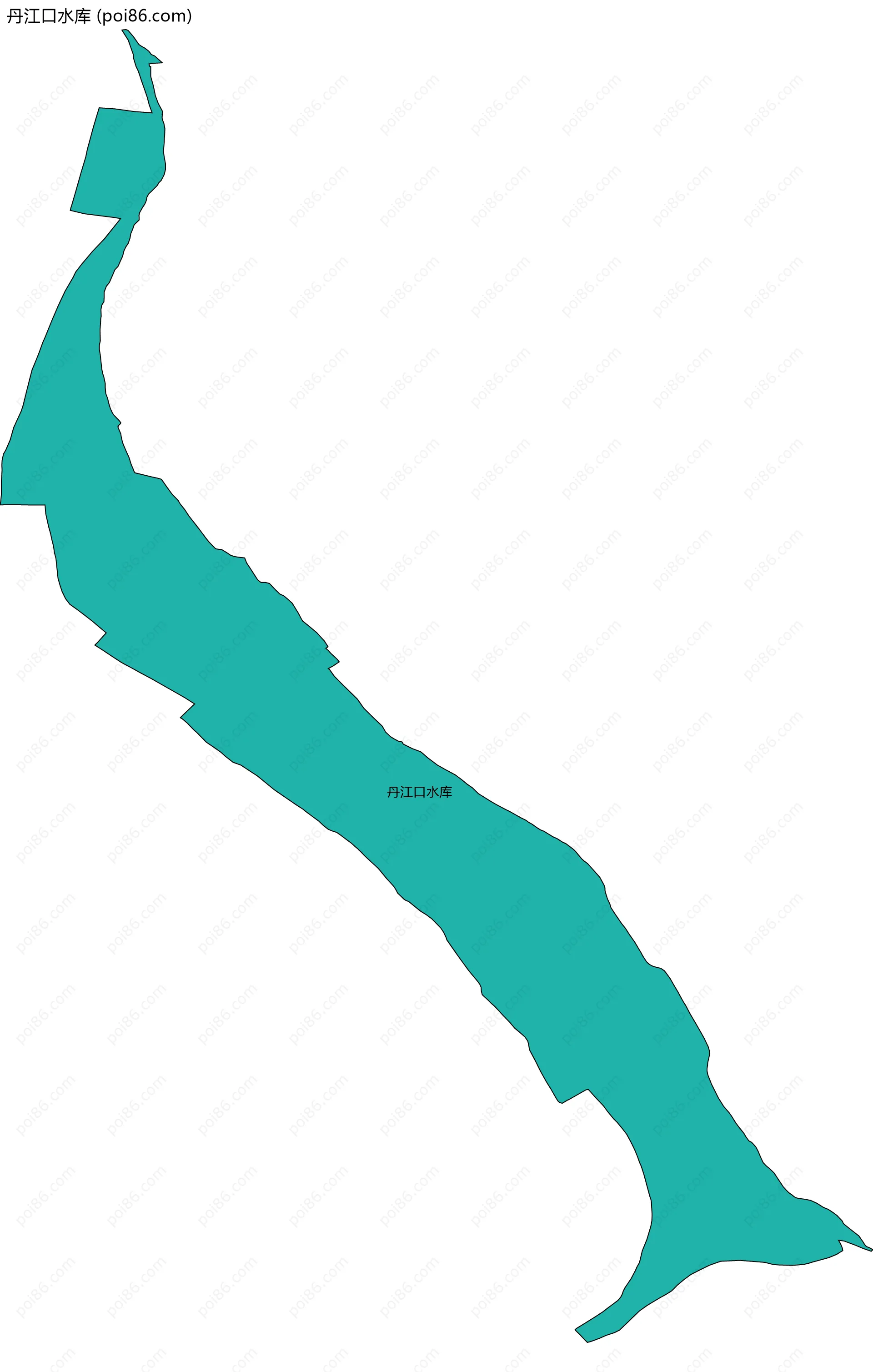 丹江口水库边界地图