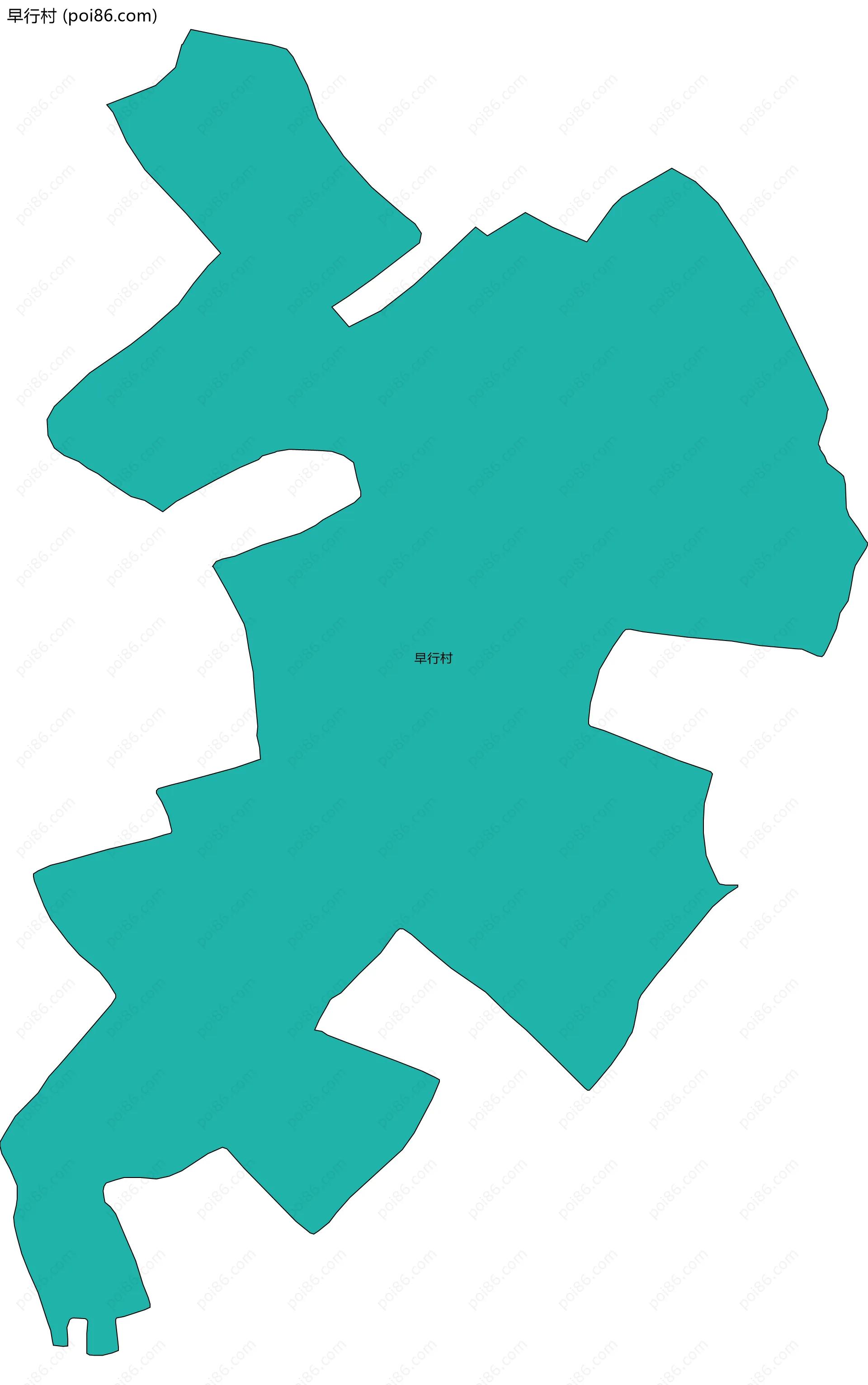 早行村边界地图