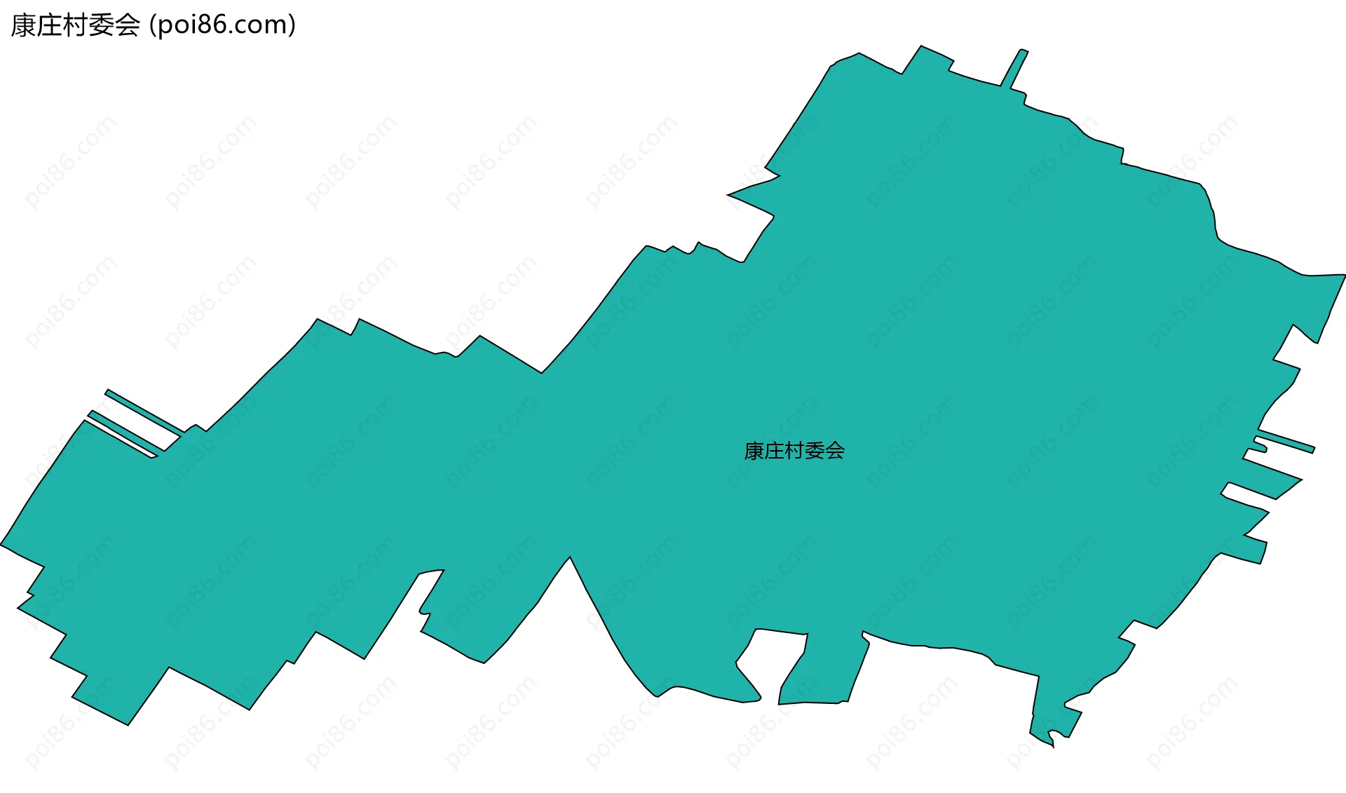康庄村委会边界地图