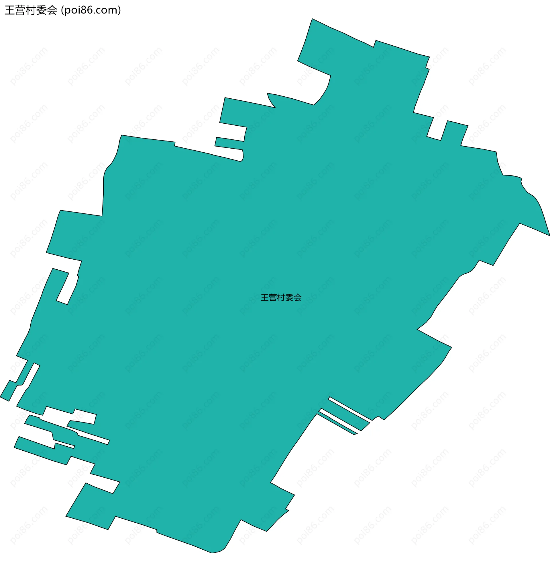 王营村委会边界地图