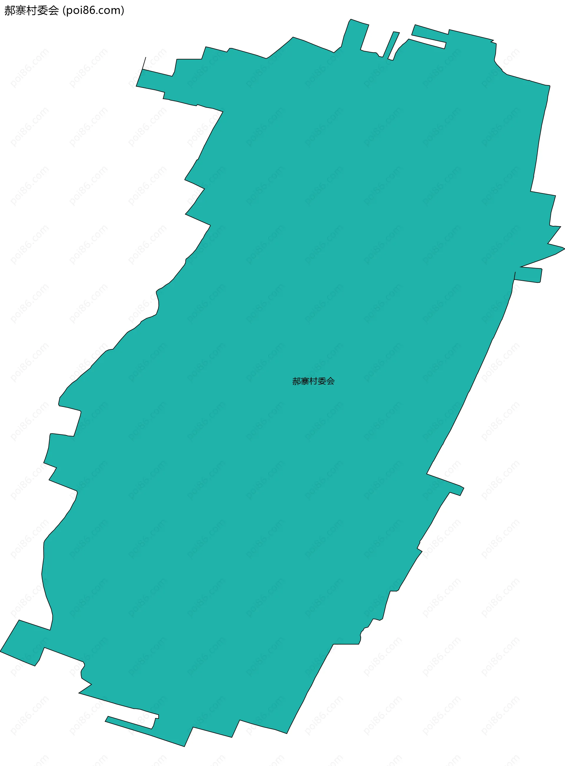 郝寨村委会边界地图