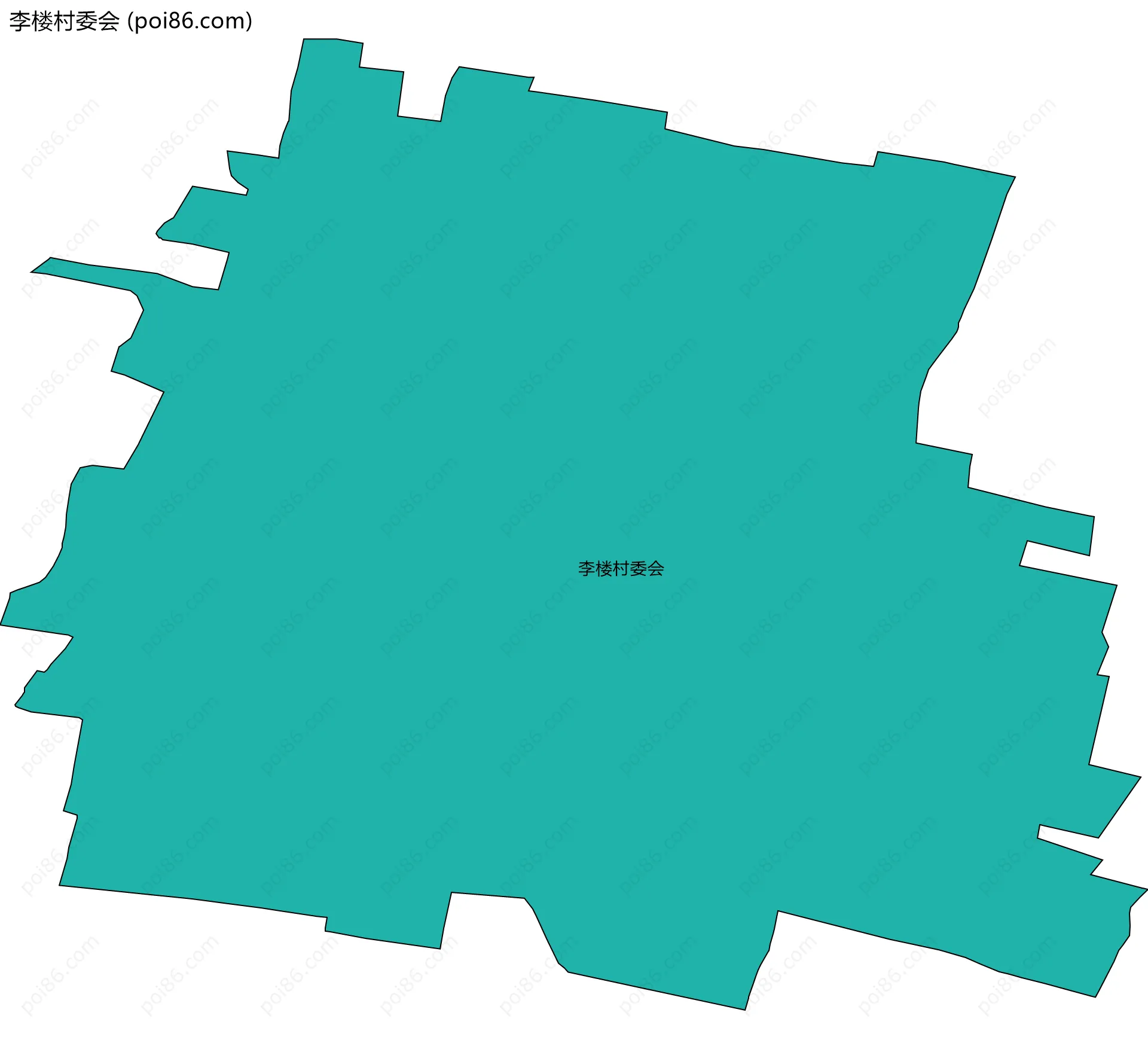 李楼村委会边界地图