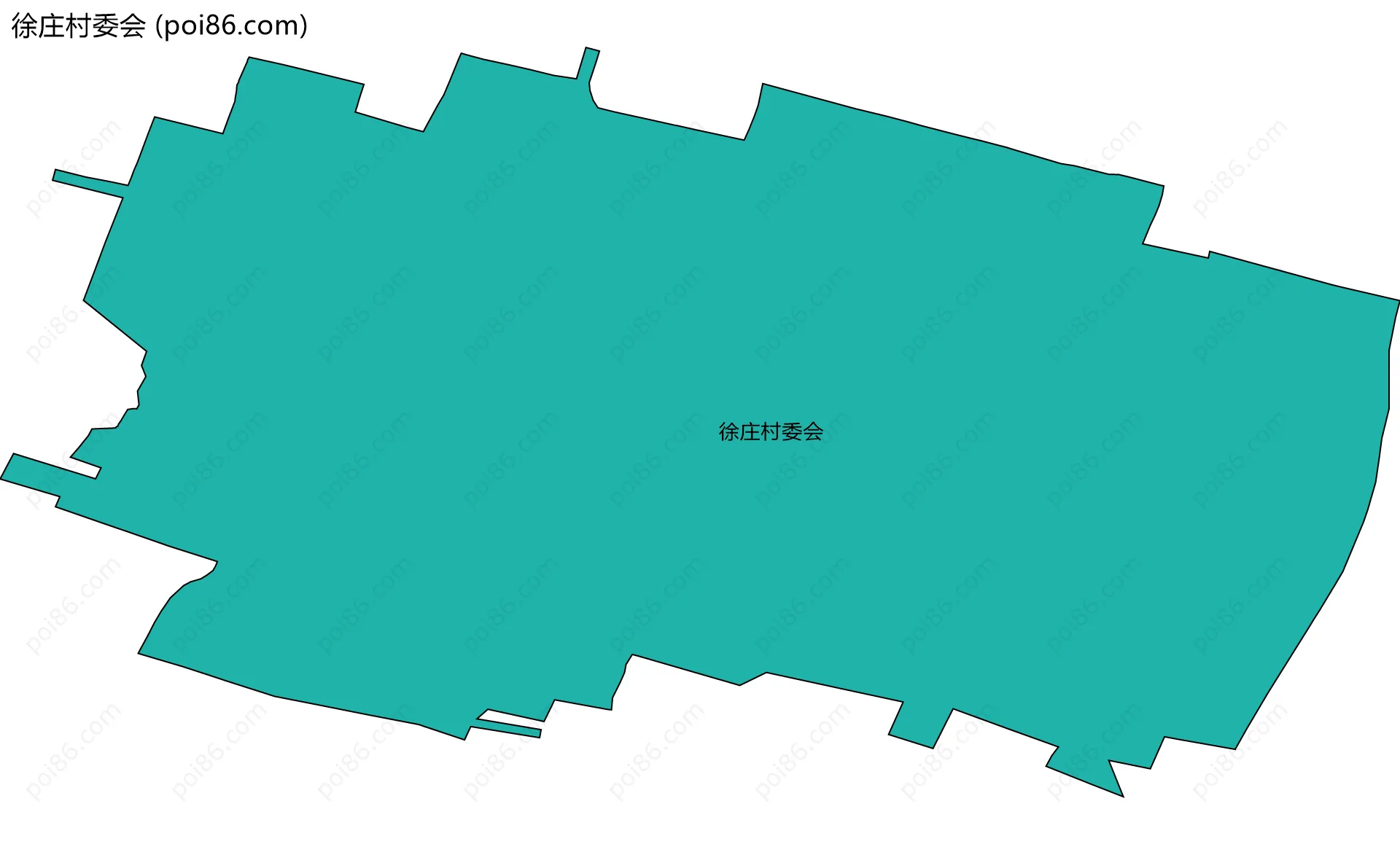 徐庄村委会边界地图