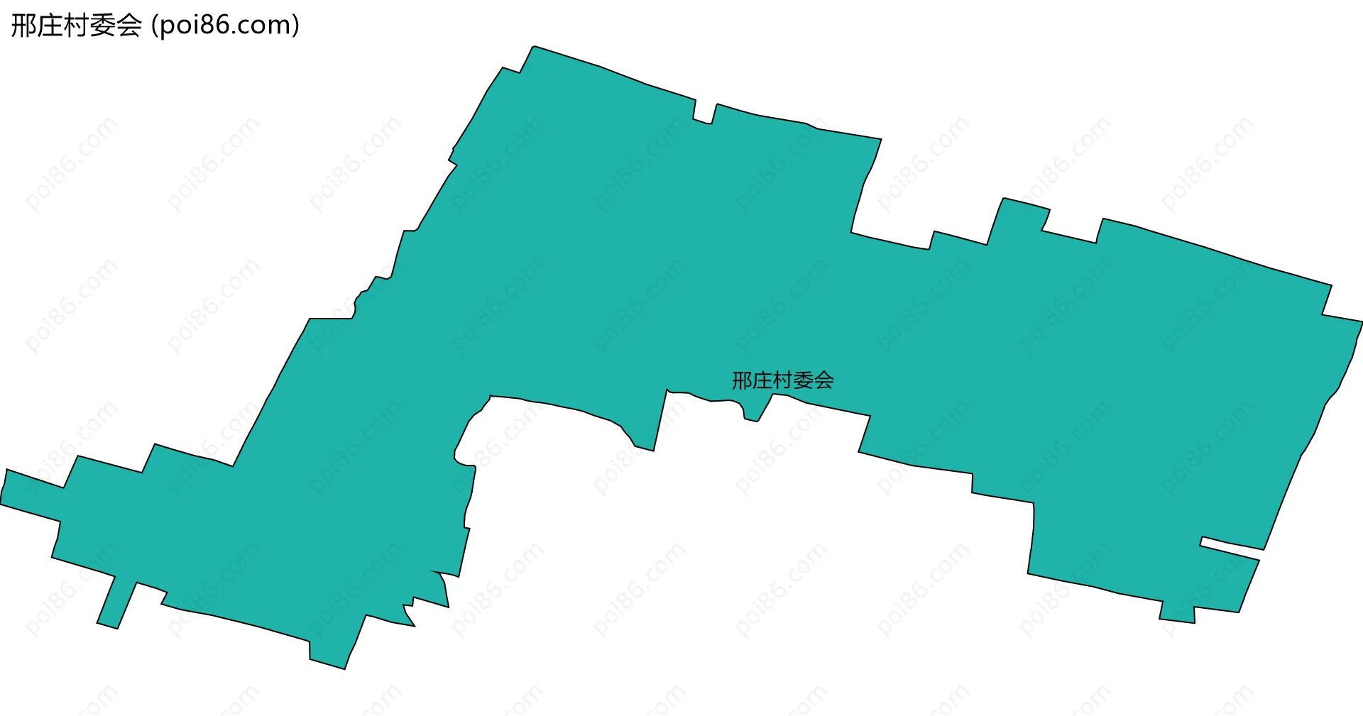 邢庄村委会边界地图