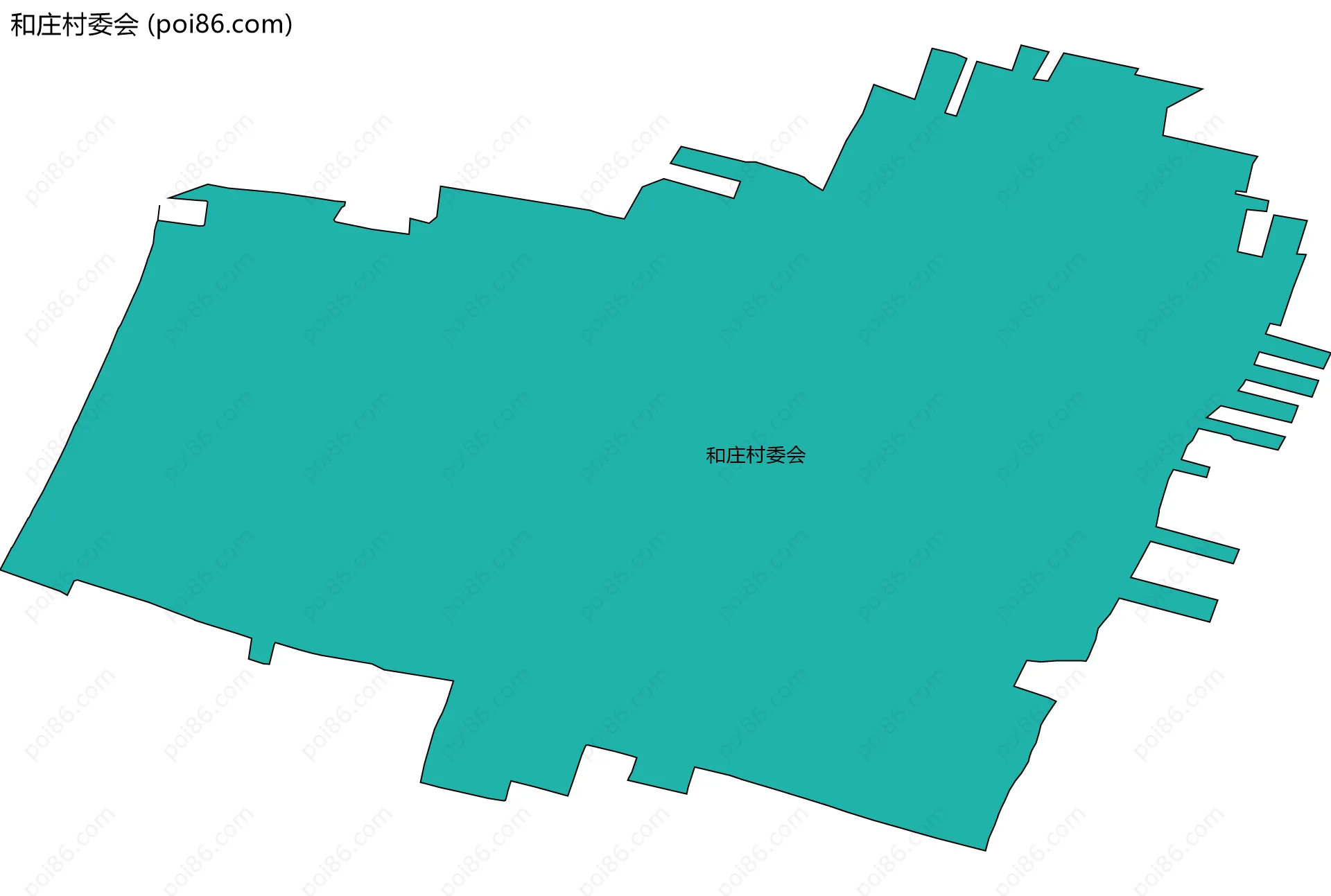 和庄村委会边界地图