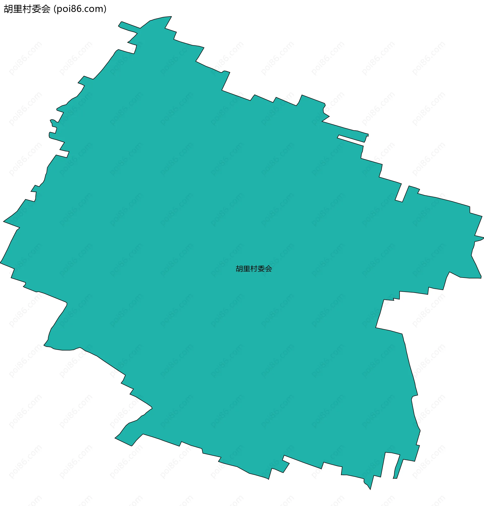 胡里村委会边界地图