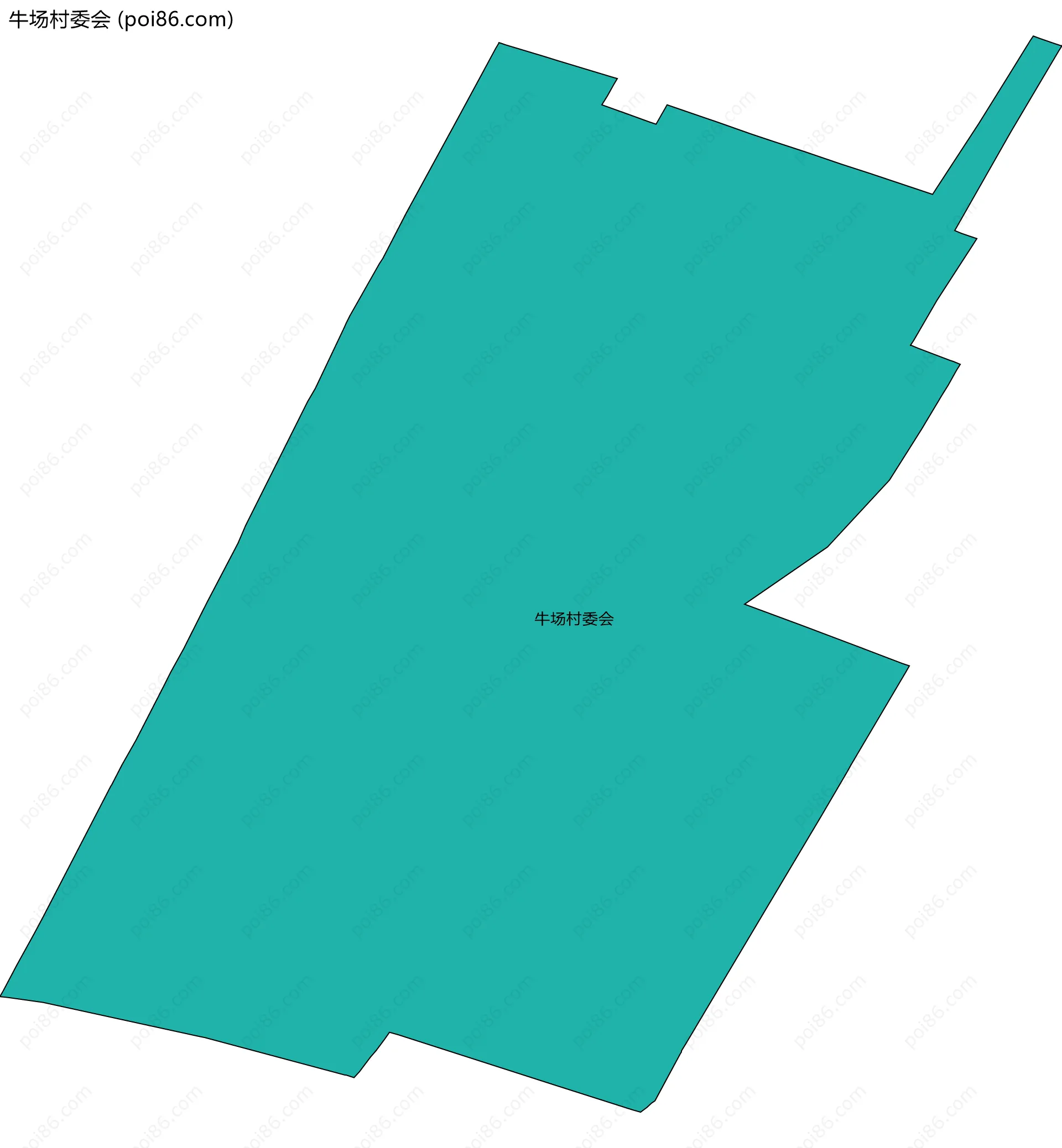 牛场村委会边界地图