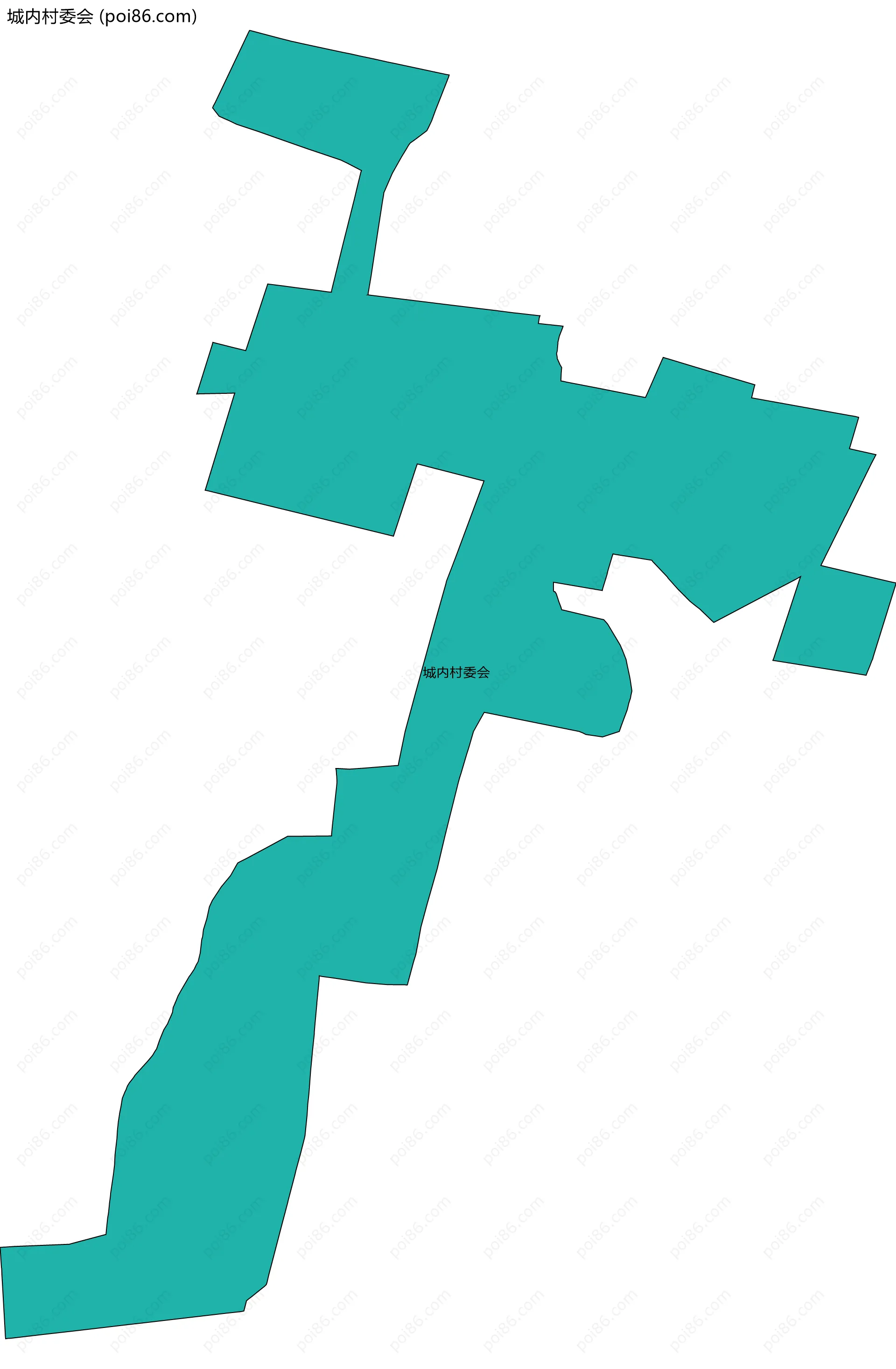 城内村委会边界地图