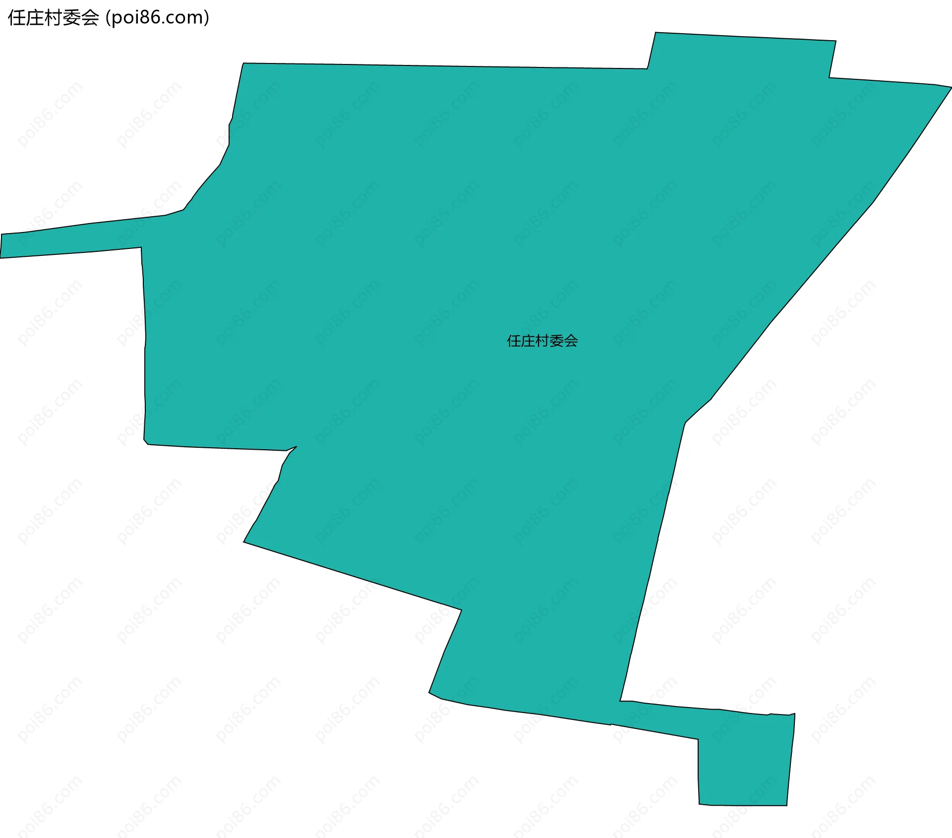 任庄村委会边界地图