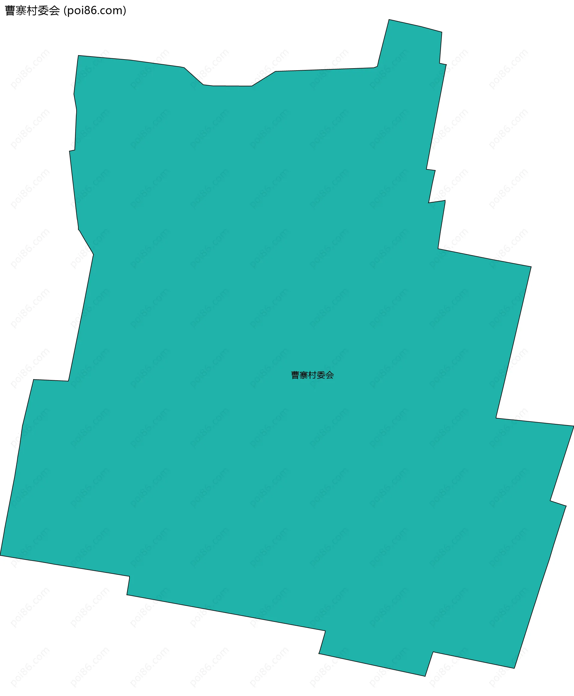 曹寨村委会边界地图