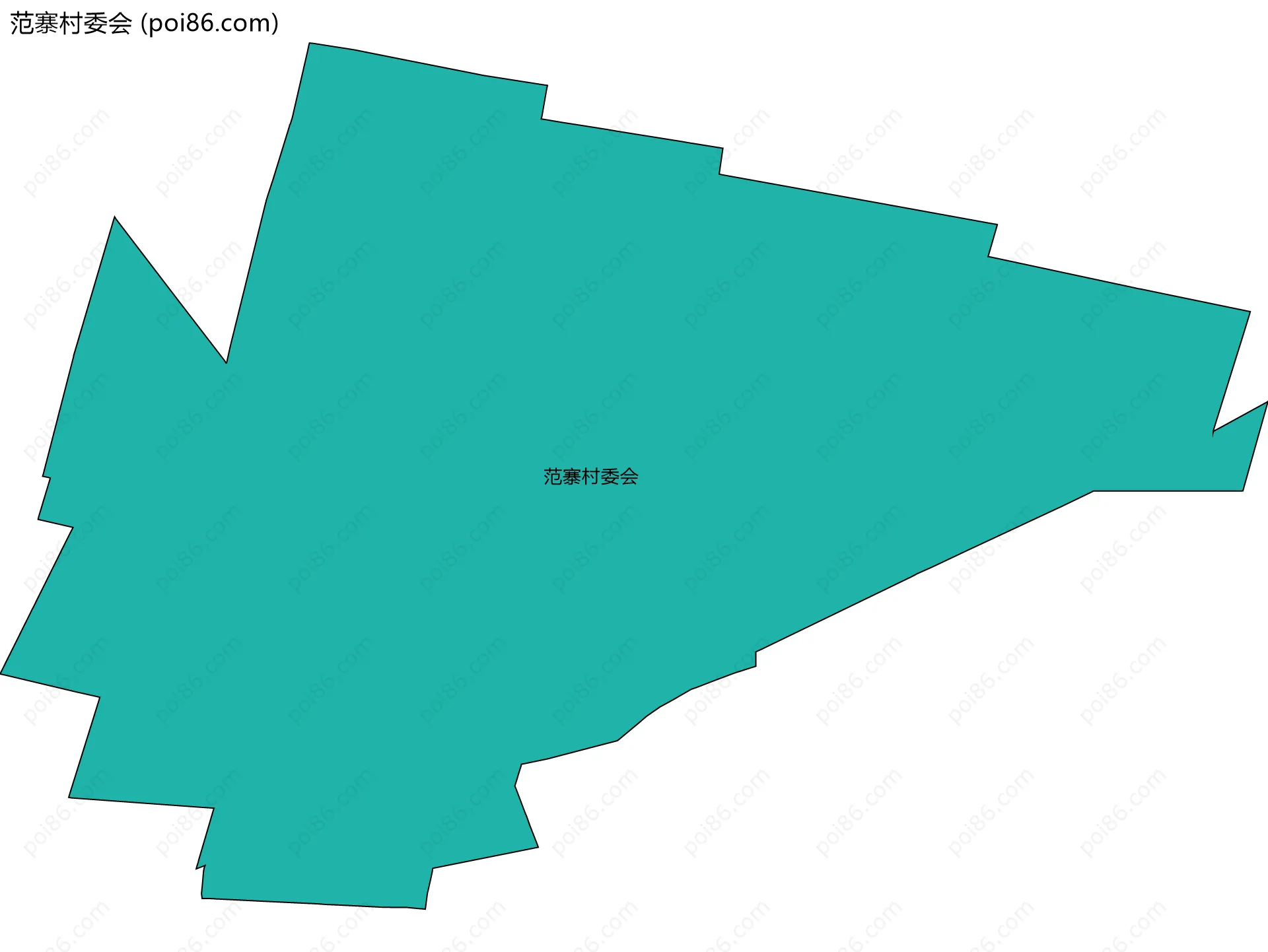范寨村委会边界地图